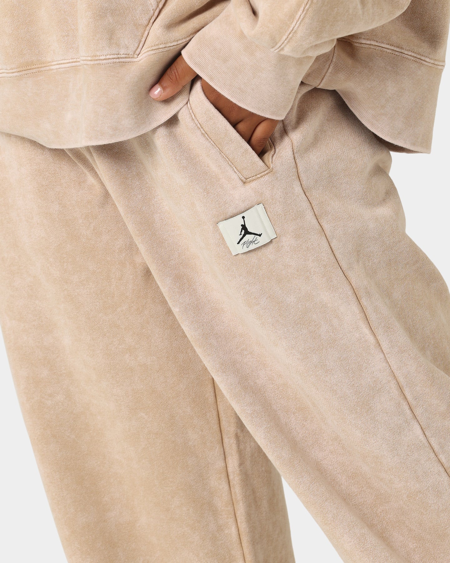 Jordan Women's Jordan Flight Fleece Washed Pants Desert、mySite、zt4zffjzw