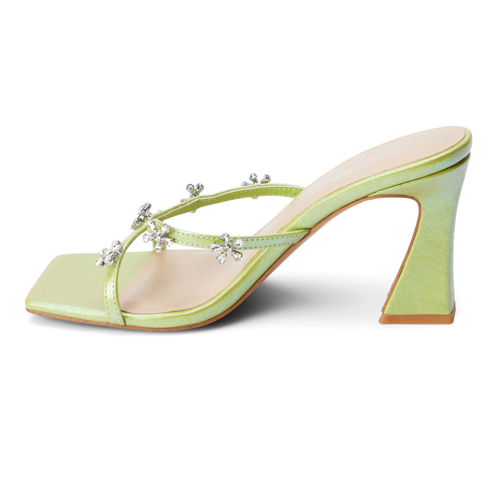 Levi Rhinestone Block Heel Sandals、mySite、gtrtttuynbv