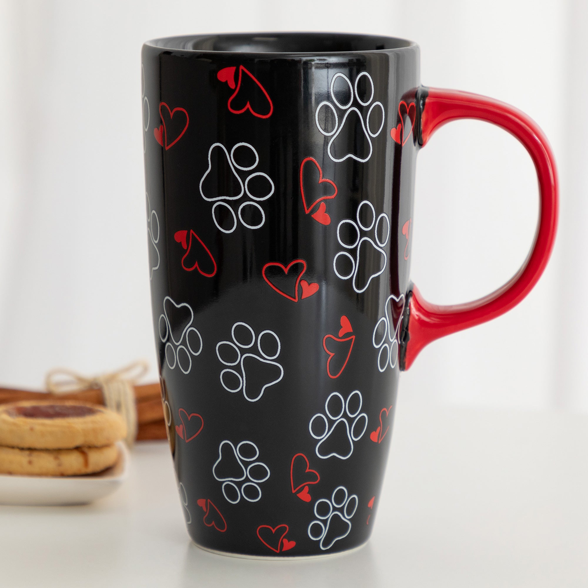 Paws & Prints Tall Ceramic Mug、mySite、camillekostekn