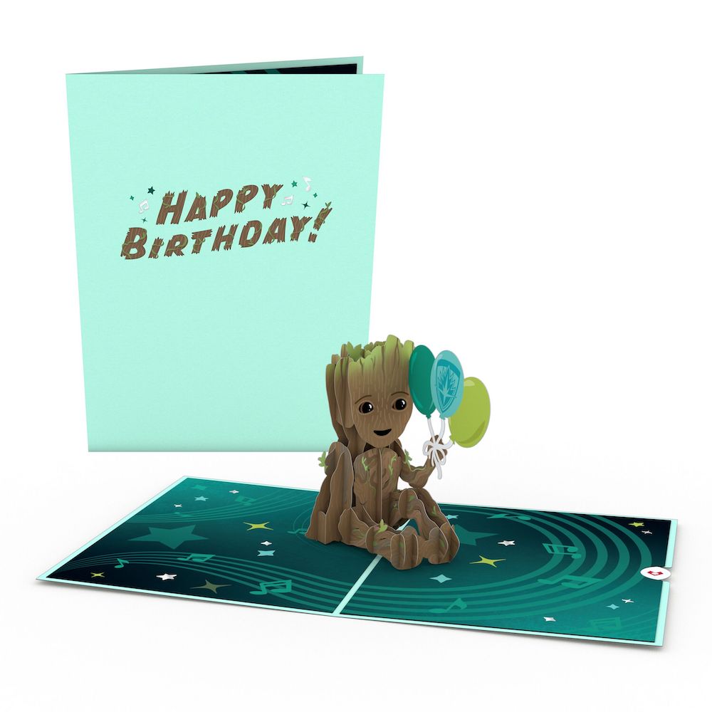 Marvel's Guardians of the Galaxy Groot Birthday Pop-Up Card、mySite、solidvoid