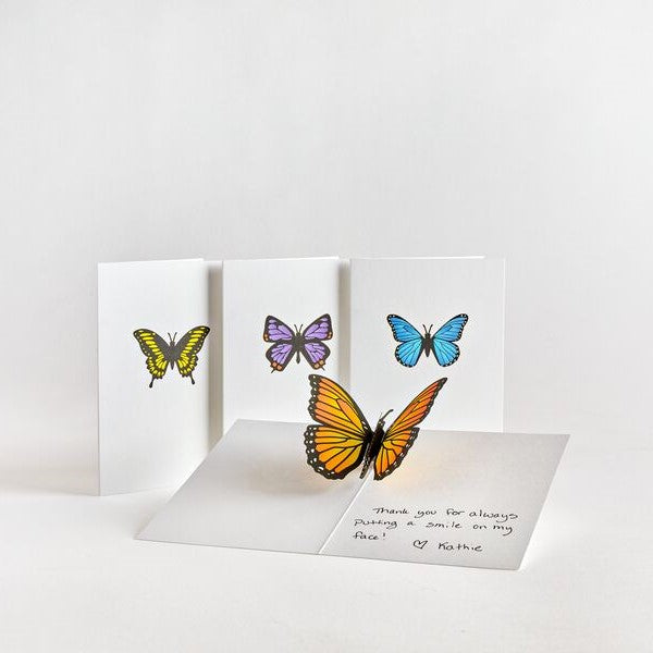 Butterfly Notecards (Assorted 4-Pack)、mySite、solidvoid