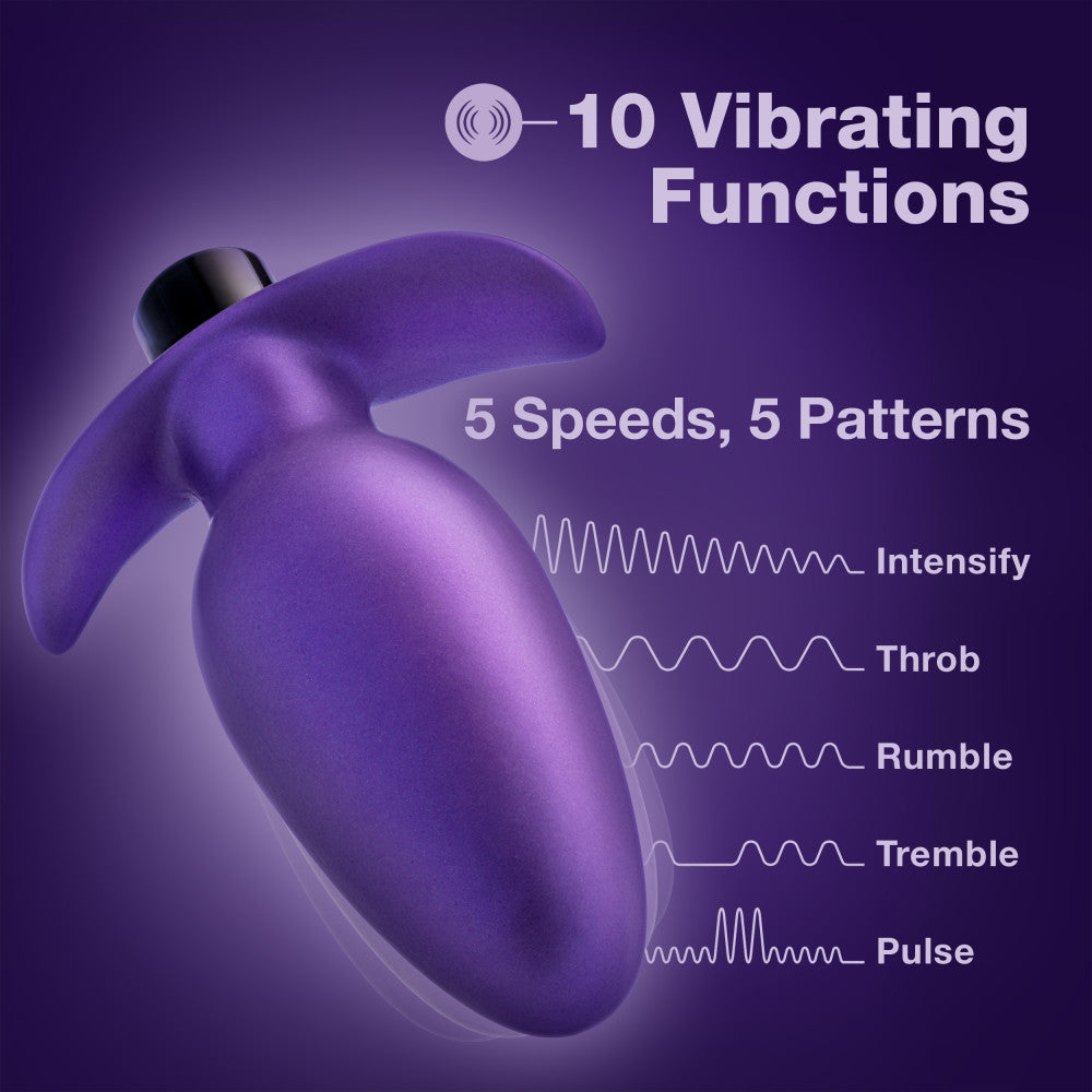 Anal Adventures Matrix By Blush® | Excelsior Plug: Tapered Tip Widens For Filling Sensations in Astro Violet | With Stayput™ Technology & AnchorTech™ Base、mySite、bottomscart