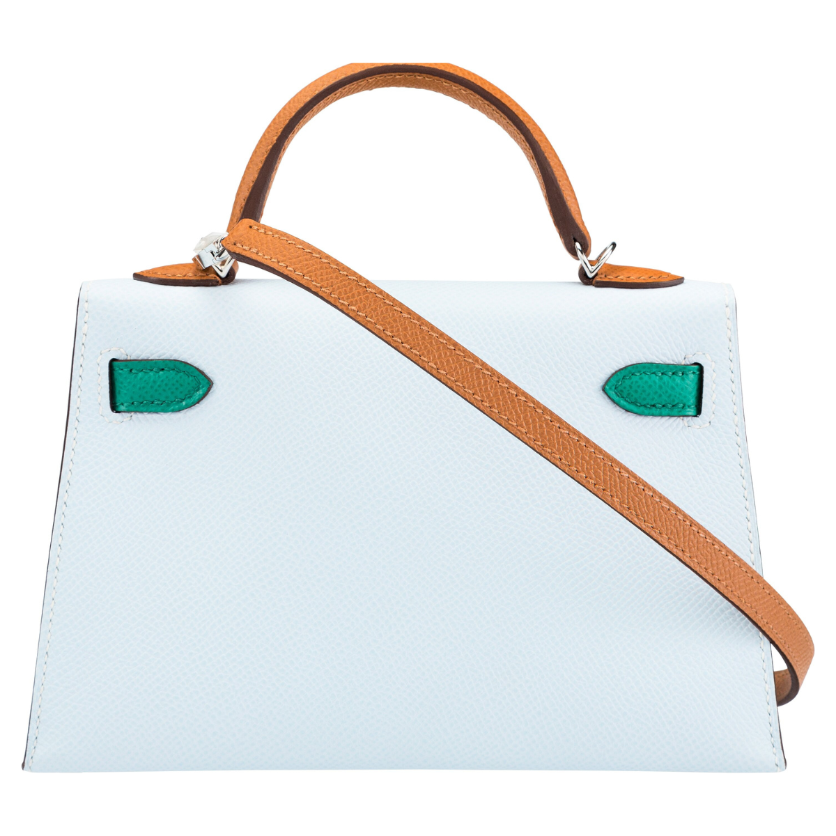Hermès Mini Kelly Special Order Blue Brume, Vert Jade & Gold Epsom PHW、mySite、garminoutage.com