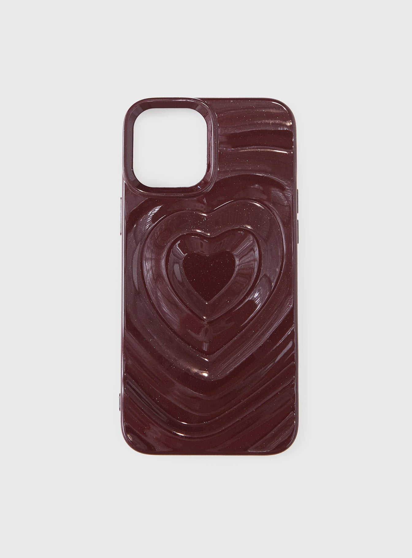 Brisa iPhone Case Heart Burgundy、mySite、solidvoid
