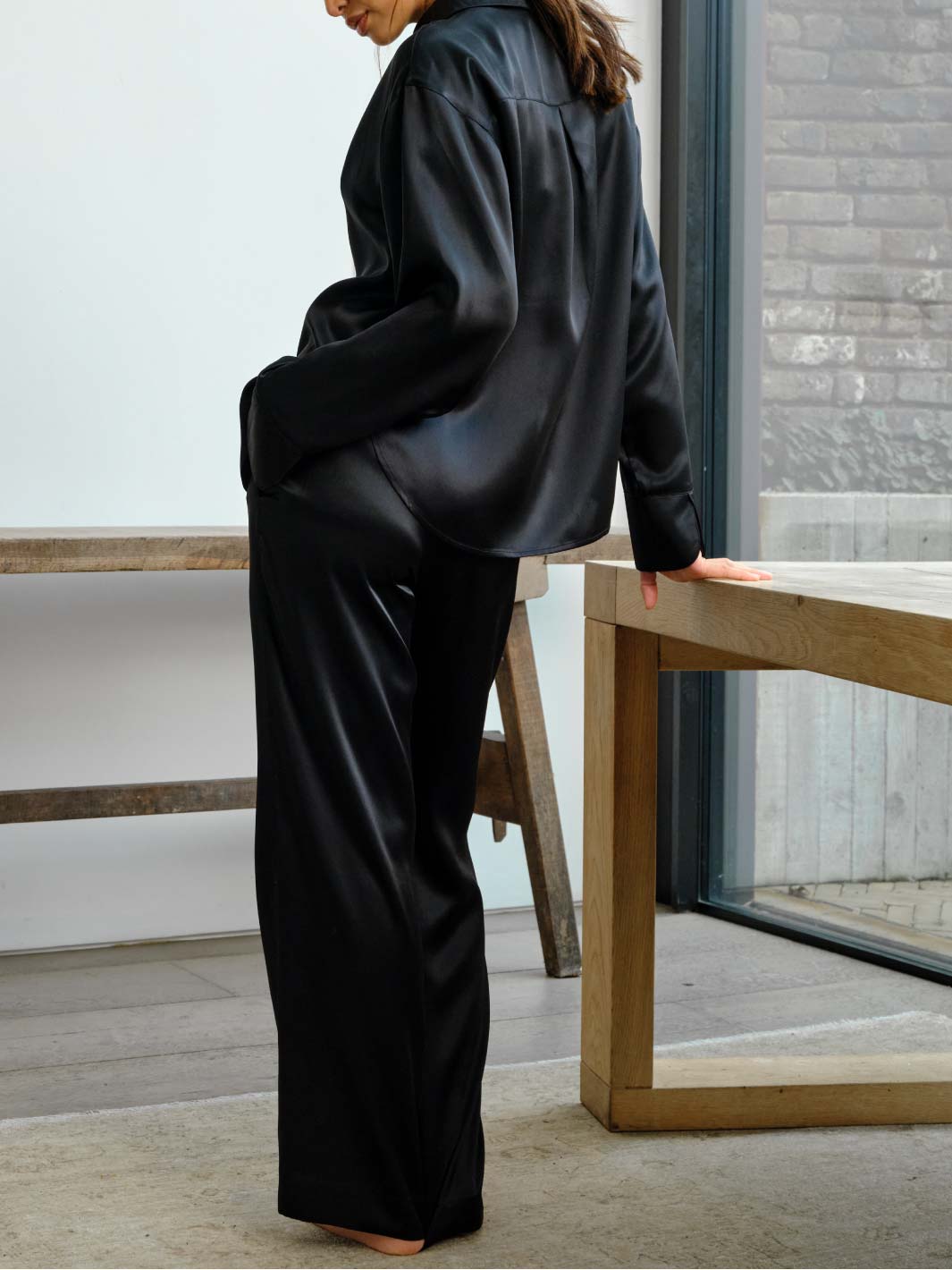  Fleur Du Jour Black Silk Trouser、mySite、justintrudeaud