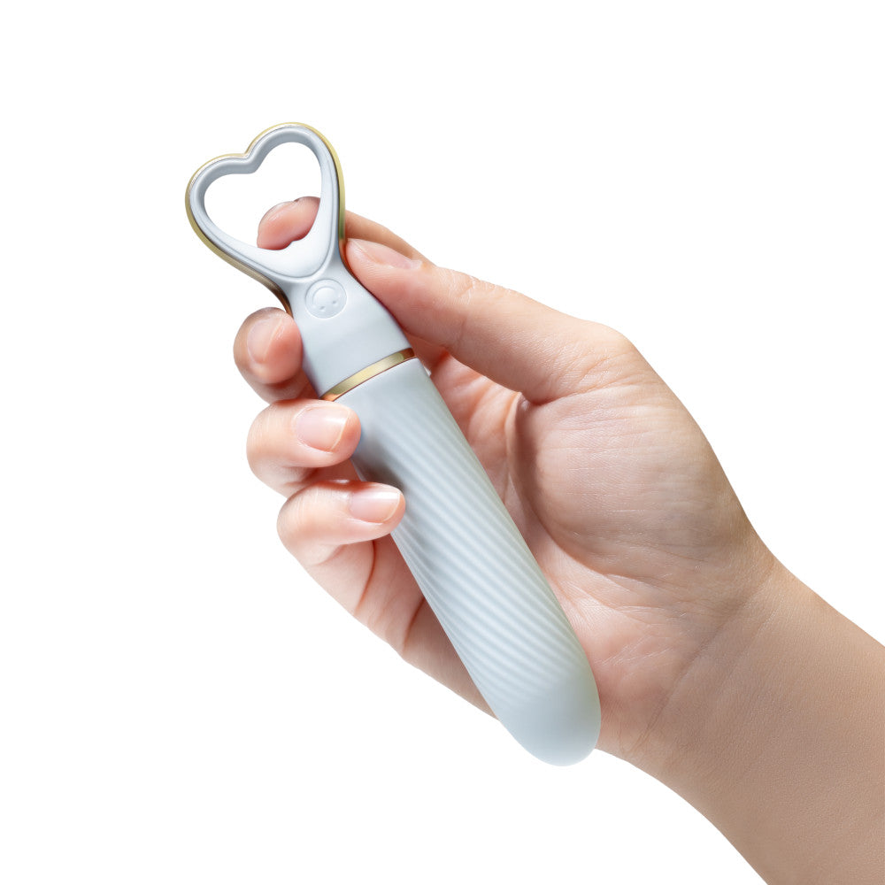 Delice™ By Blush® | Heartthrob Silicone Bullet Vibrator With Heart-Shaped Handle – Something Blue、mySite、bottomscart