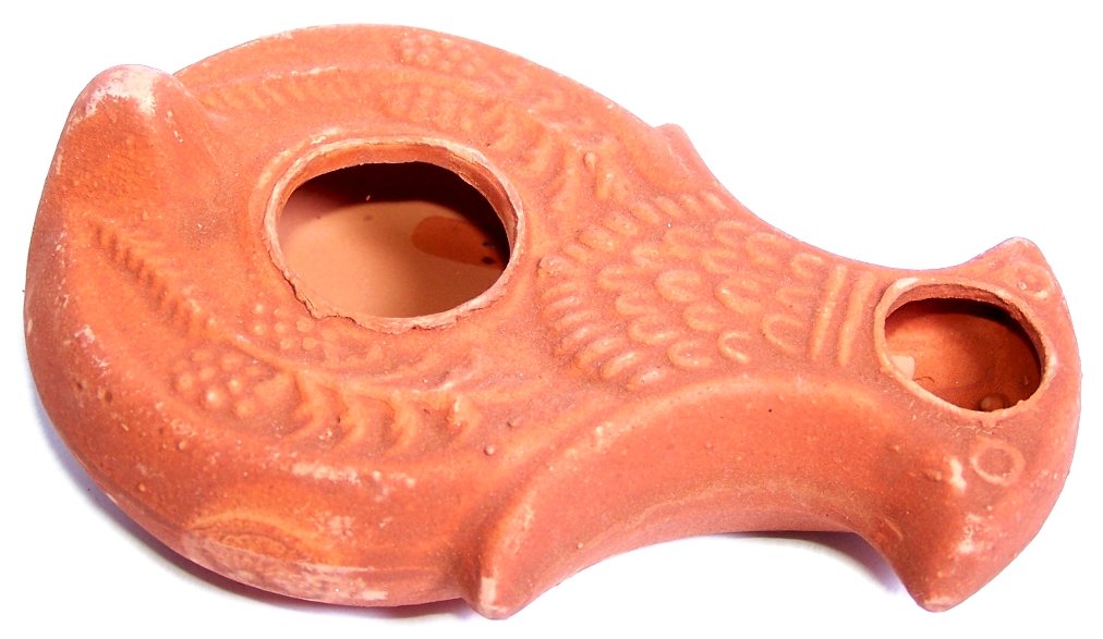 Holy Land Market Herodian Ancient Biblical Oil Lamp Replica、mySite、topwebapps