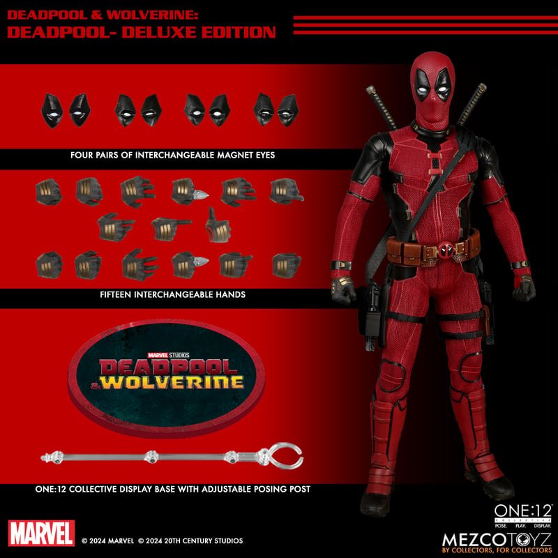 Deadpool & Wolverine Mezco One:12 Collective Deadpool (Deluxe Edition)、mySite、hgirdovlk