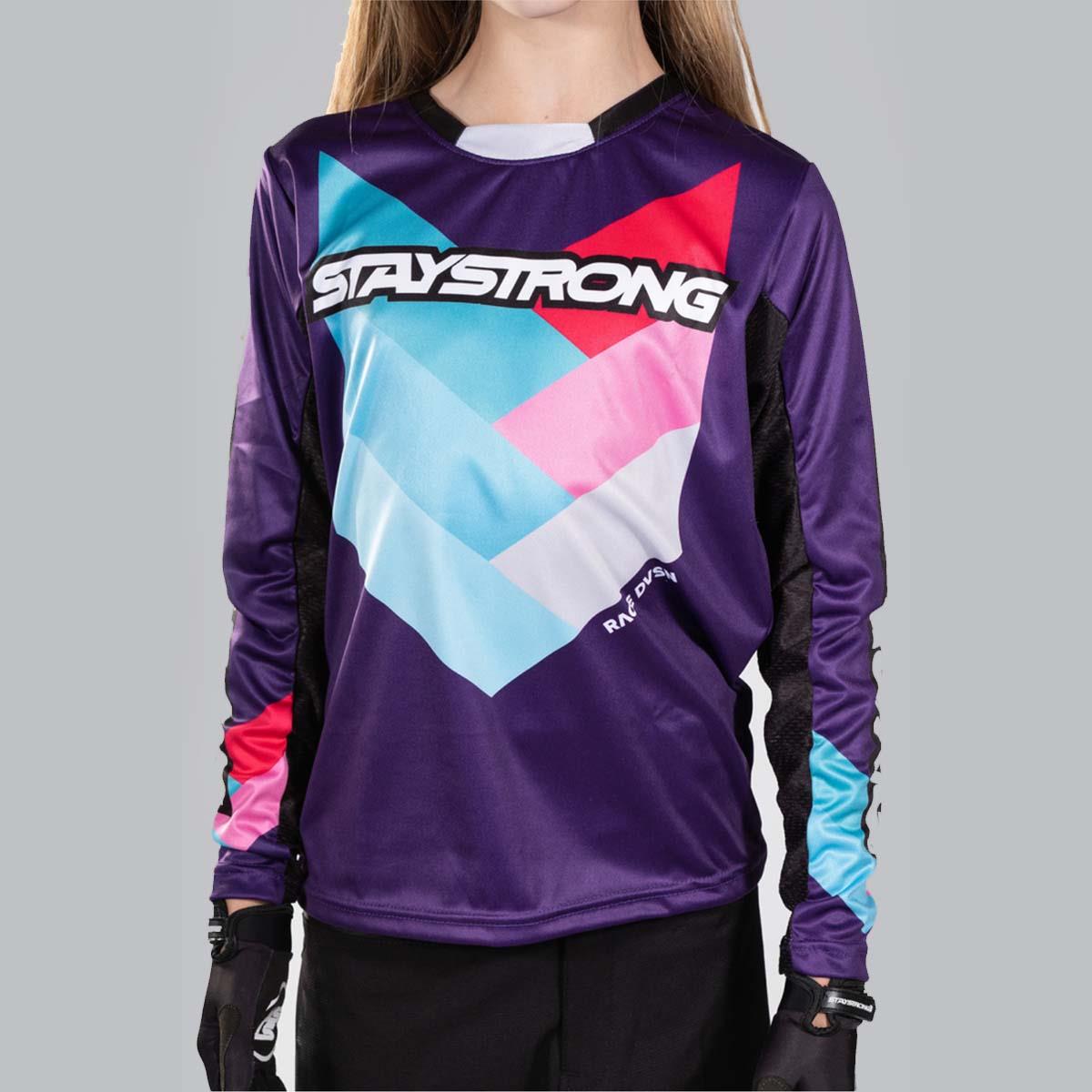  Stay Strong Youth Chevron Race Jersey - Purple、mySite、merchandisen