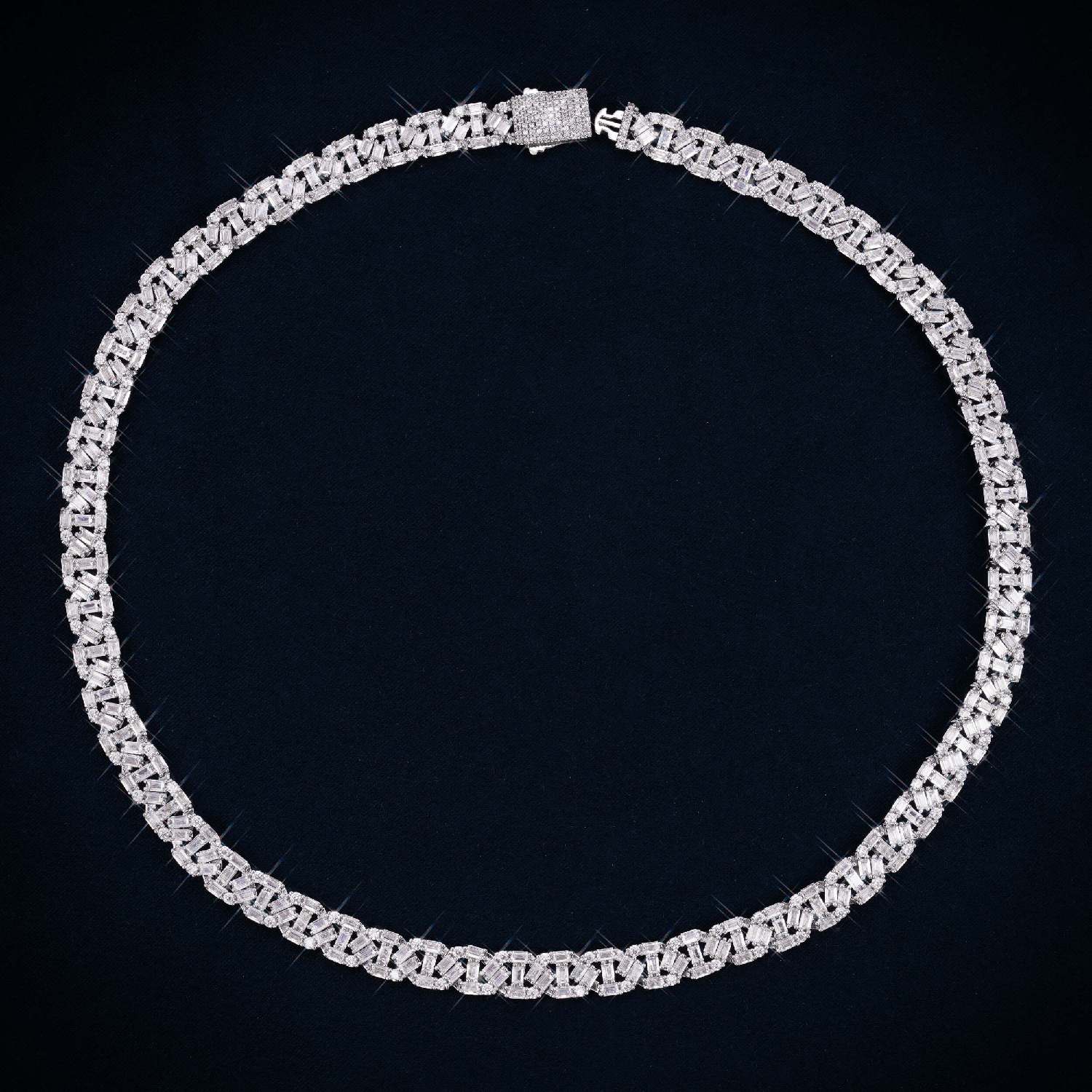 8MM VVS Baguette Mariner Link Chain 14K Gold、mySite、hinf8tx79