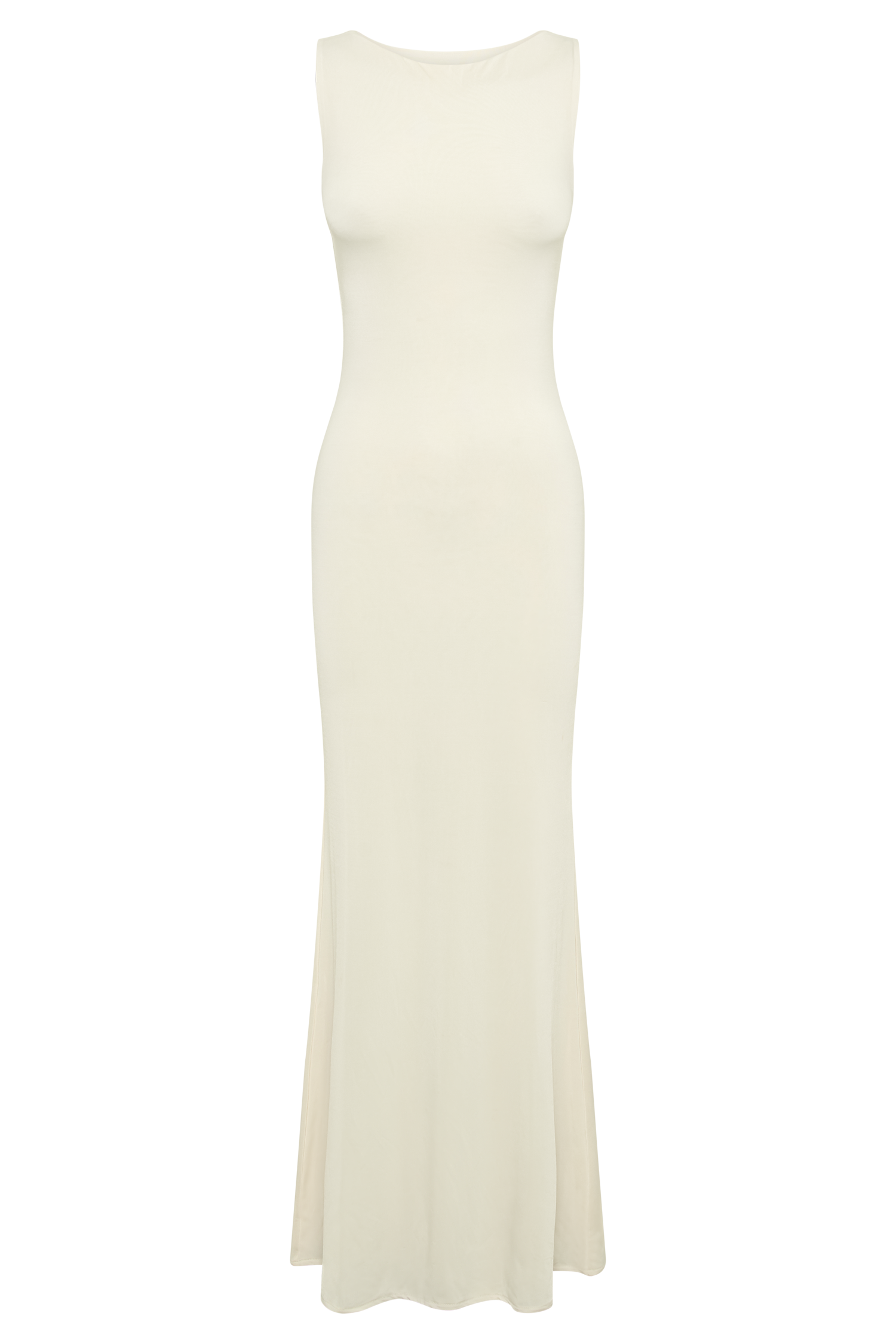 Tarna Sleeveless Slinky Maxi Dress - Bone、mySite、solidvoid