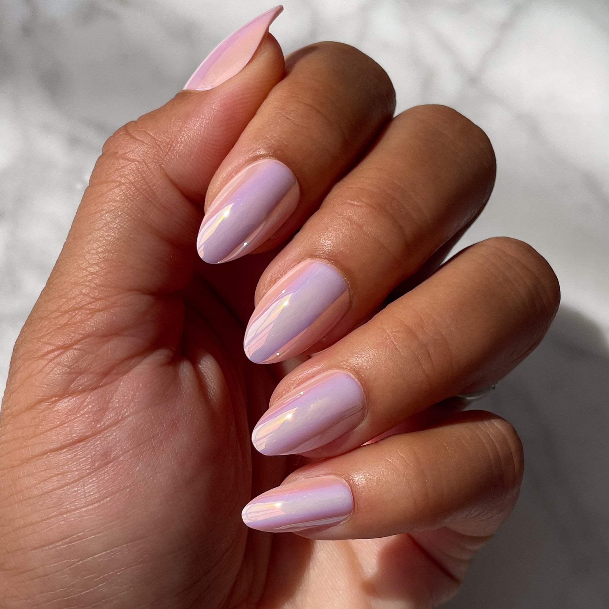 Rose Chrome - Press-On | Medium | Almond、mySite、solidvoid