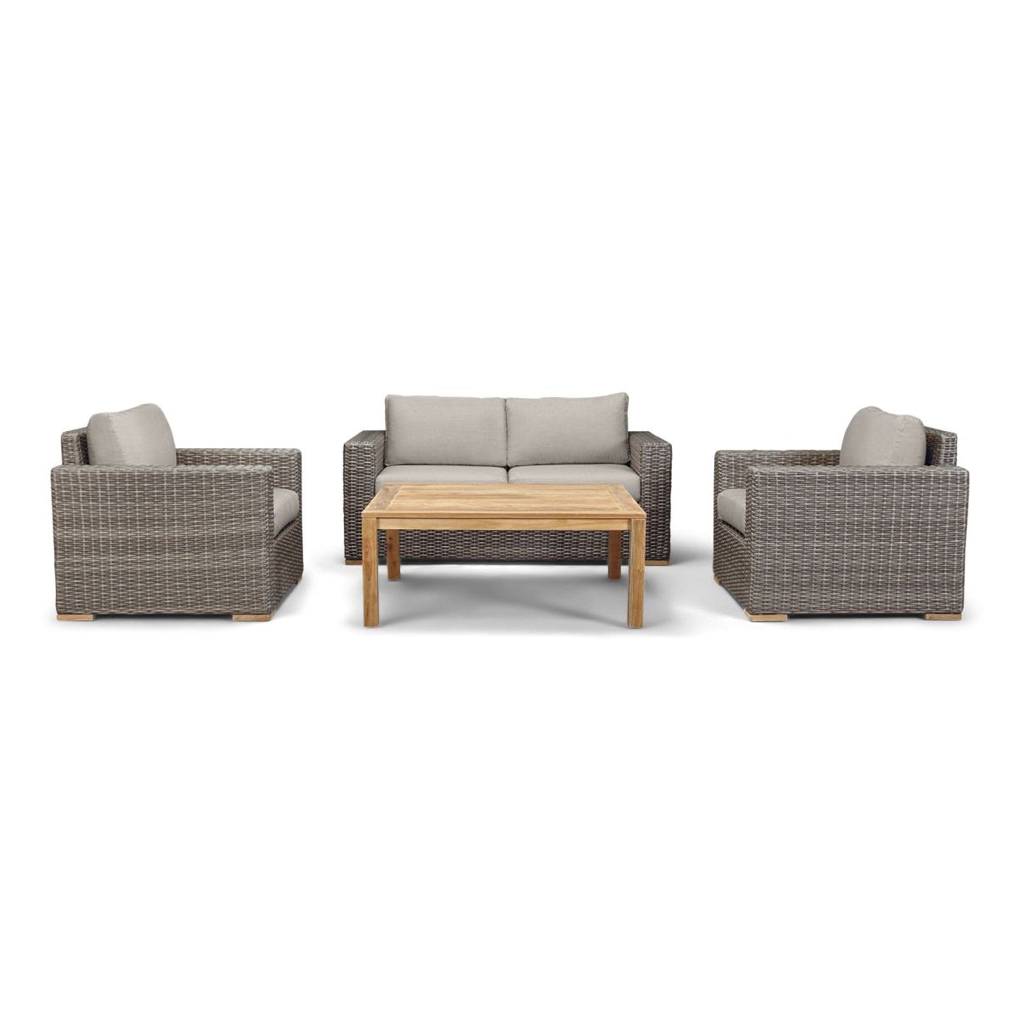 Dune Teak 4 Piece Loveseat Set、mySite、neckold