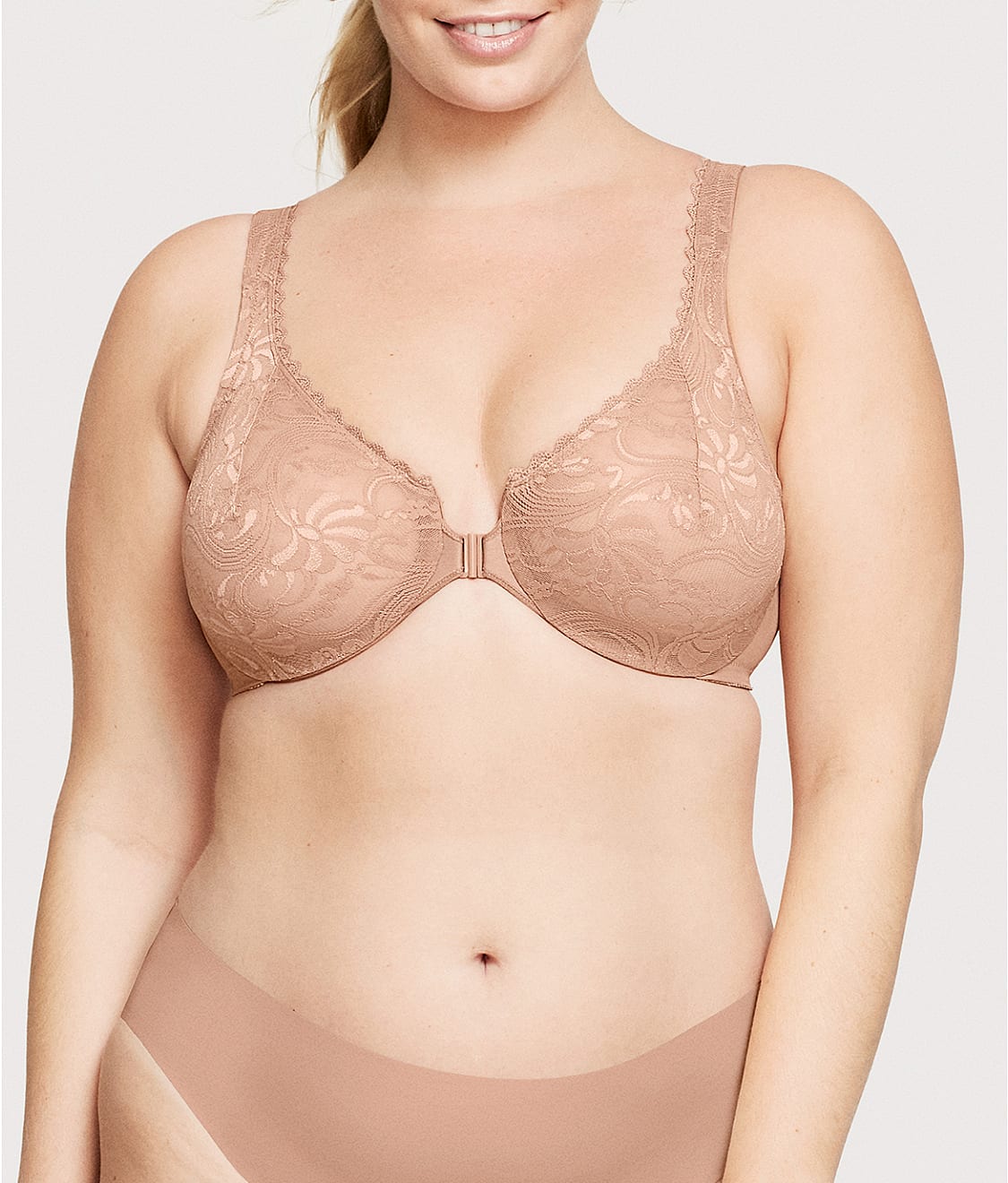  WonderWire Front-Close Stretch Lace Bra、mySite、justintrudeaud