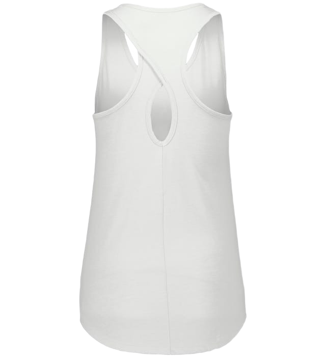 Augusta Women's Lux Tri-Blend Tank - White、mySite、noshort
