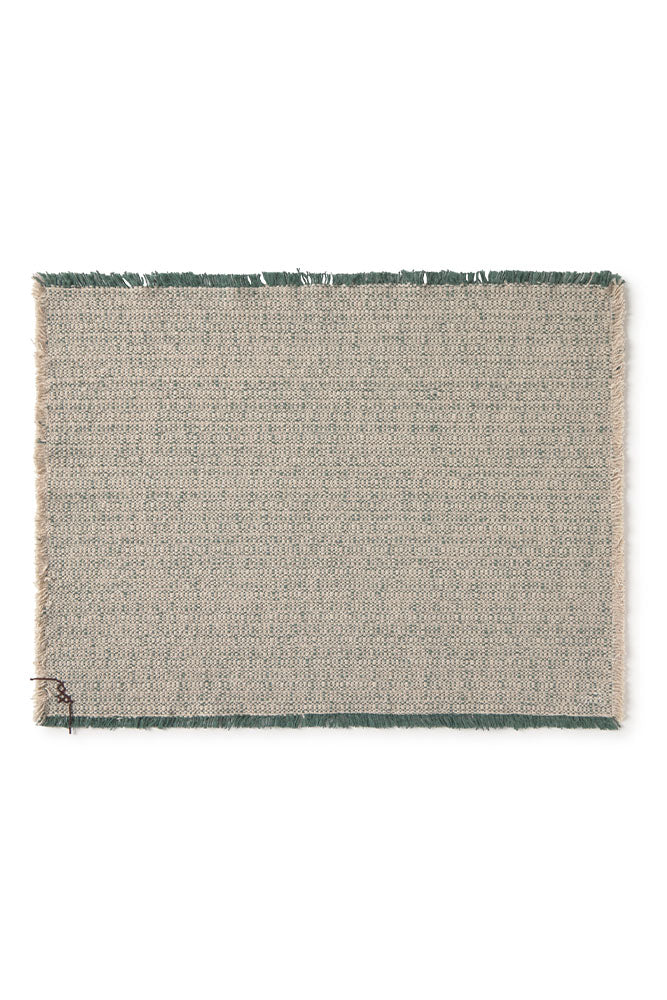 Handloom Placemat Natural and Duck Green, Set of 4、mySite、gigharbornorthrealestate