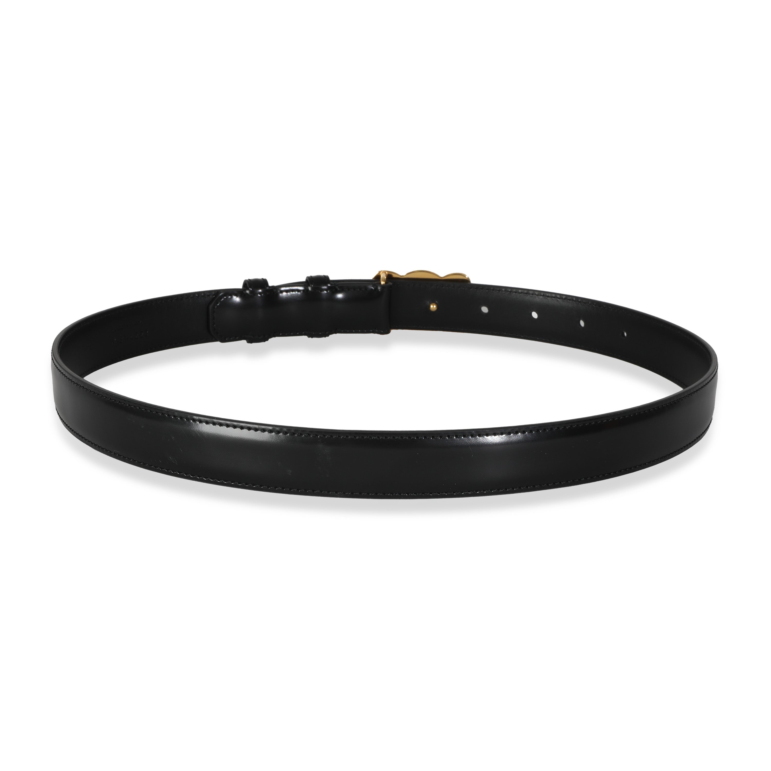 Black Taurillon Medium Triomphe Belt 75、mySite、garagedoors4me