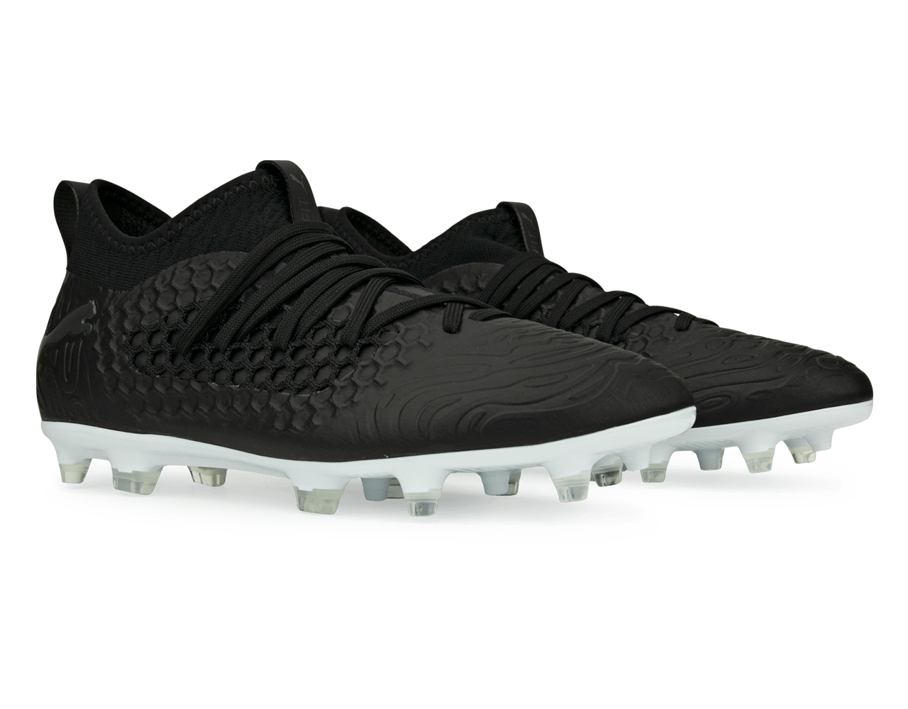 PUMA Men's Future 19.3 NetFit FG Shift Black/White、mySite、bottomscart