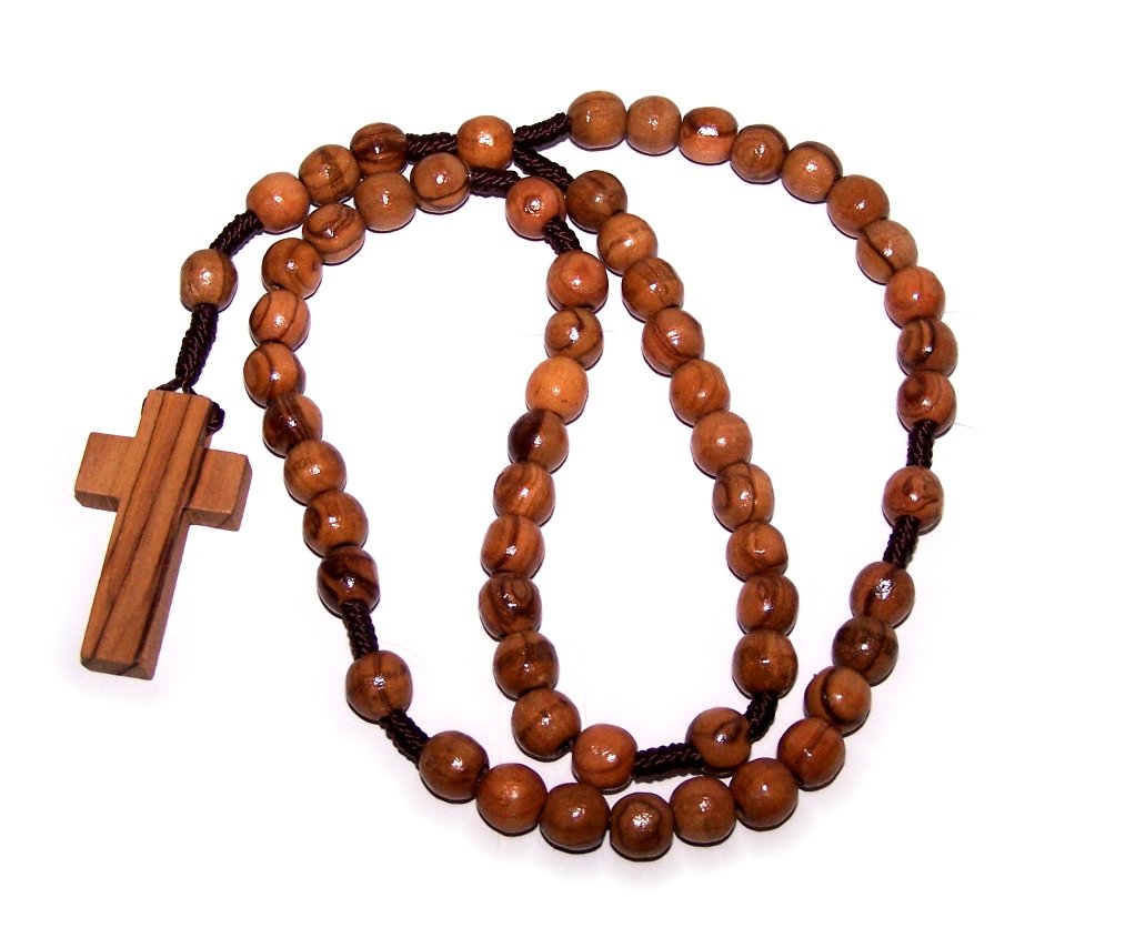 Olive Wood Round String Rosary、mySite、topwebapps