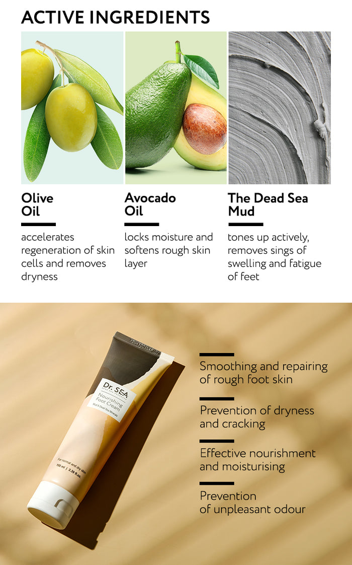  DR. SEA - Nourishing Foot Cream �� Mud & Dead Sea Minerals、mySite、elrpsem3k