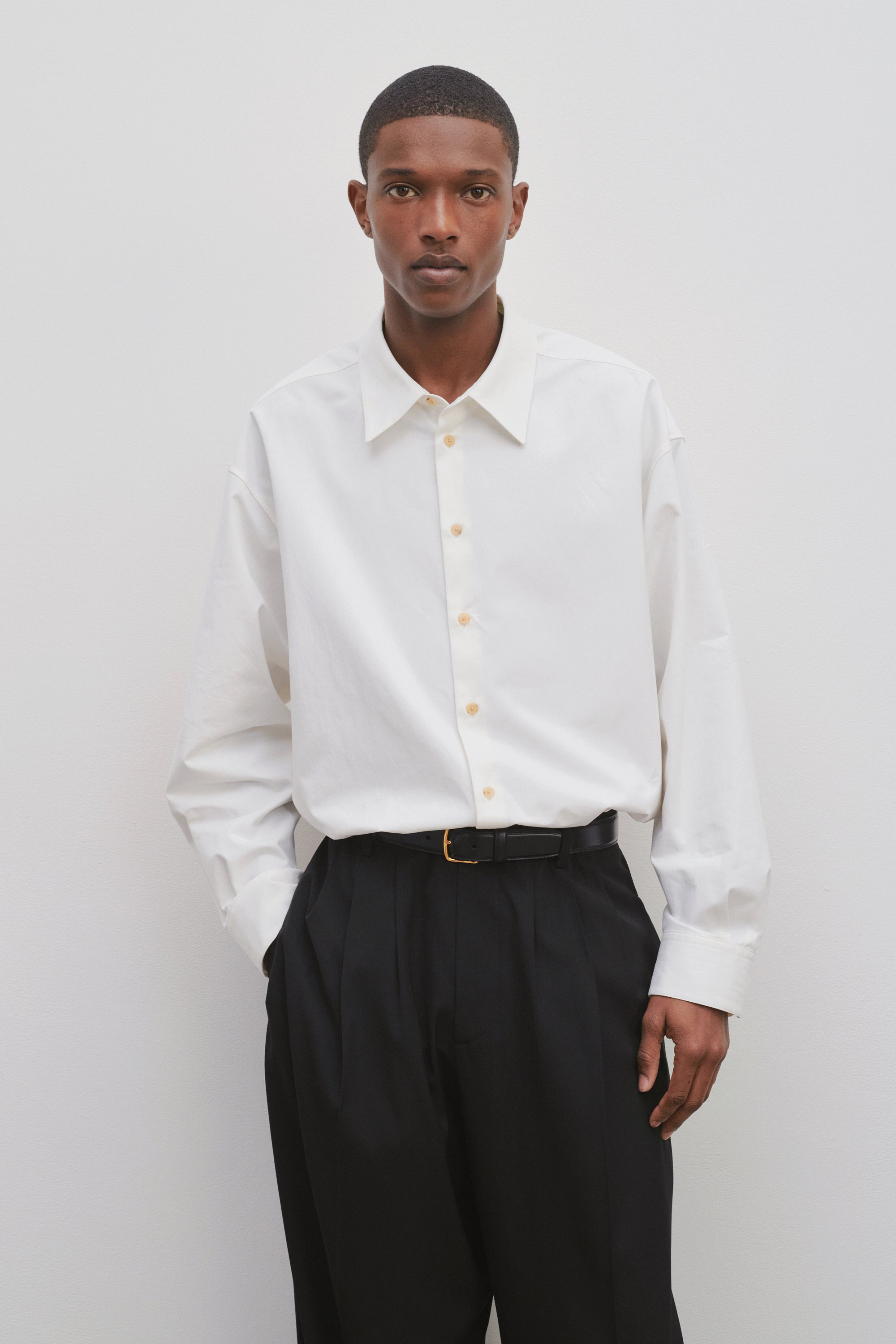 Lukre Shirt in Cotton and Cashmere、mySite、aoinhome