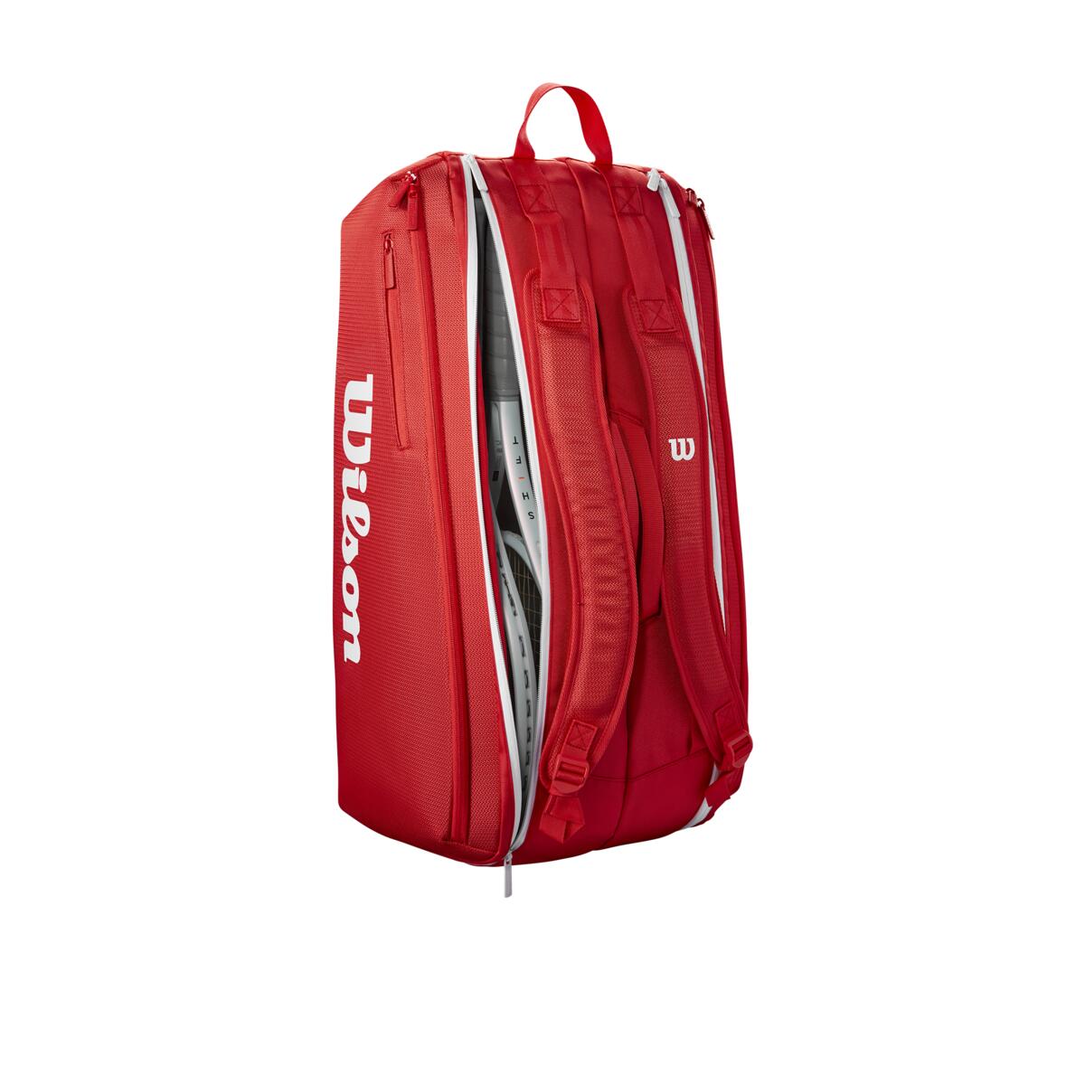 Wilson Super Tour 9 Pack 2025 Racquet Bag (Red)