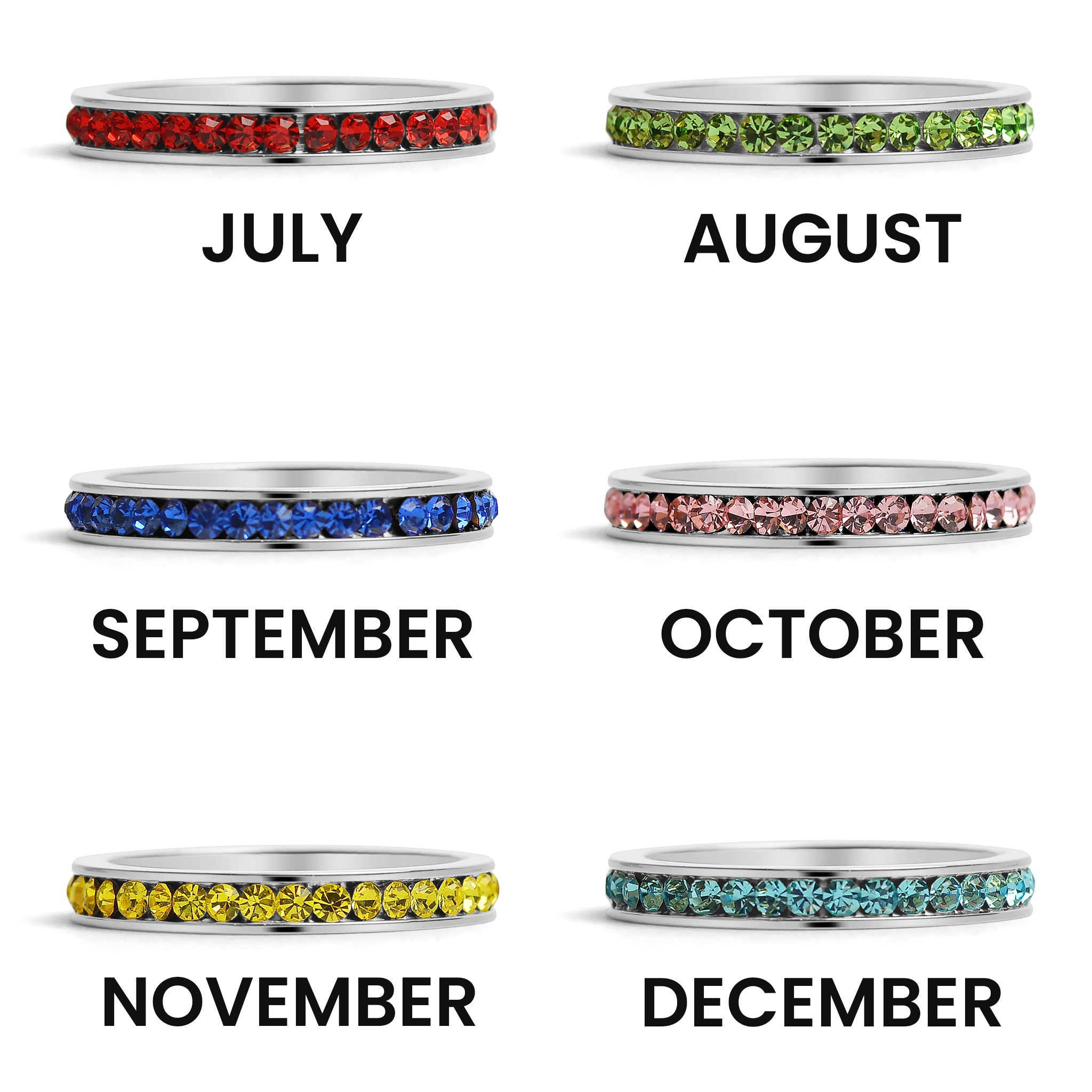 July-December CZ Eternity Stainless Steel Ring / ETR1000、mySite、dreamappss