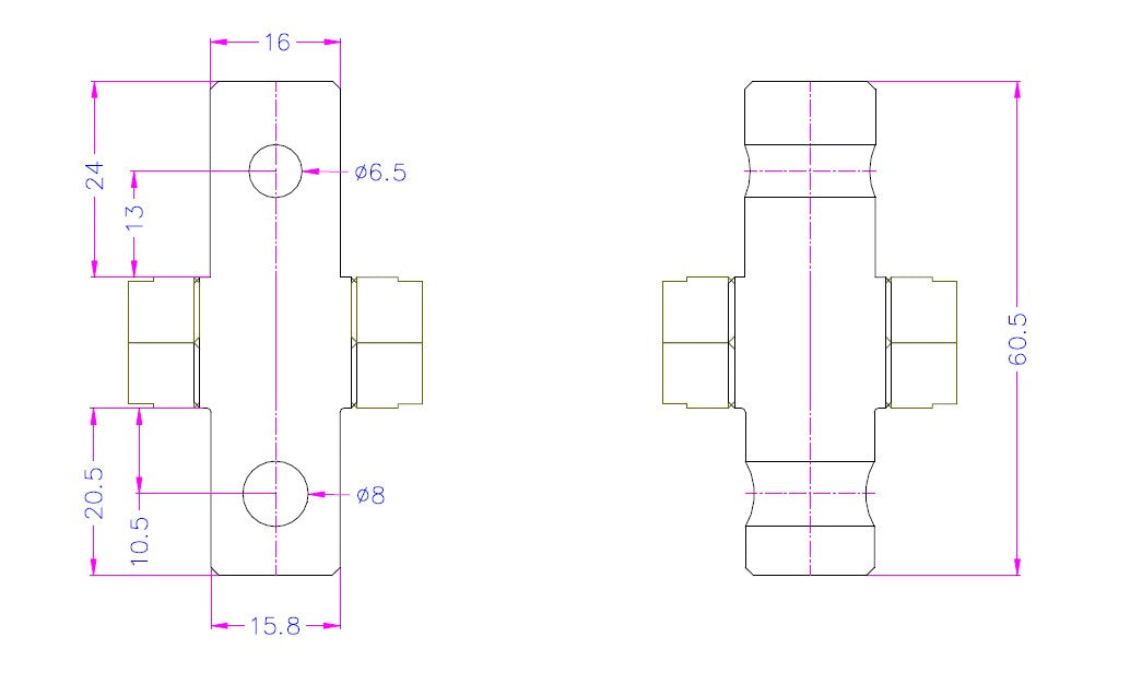 A158-16, 5/8 Male Eye End to 16 mm Male Eye End Adapter、mySite、lovesweatpilates