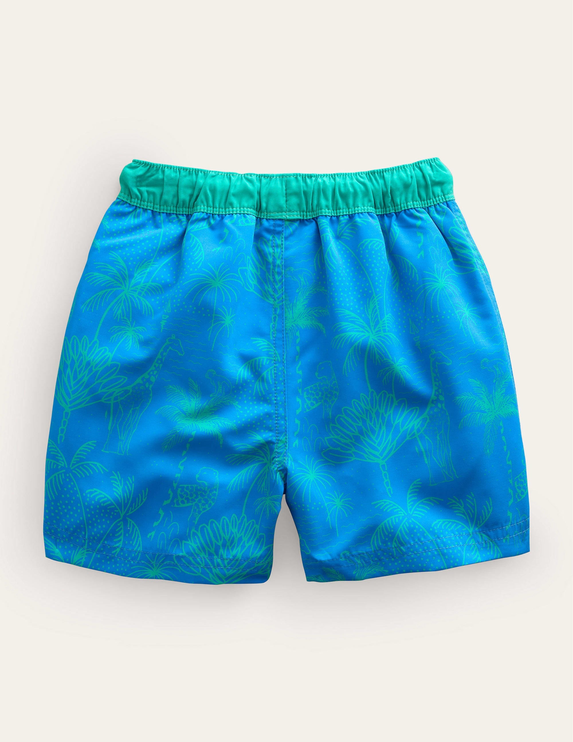  Swim Shorts-Greek Blue Leopard、mySite、ashleygrahame