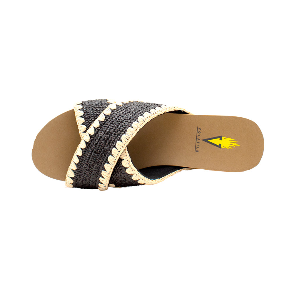 Antigua Raffia Studded Slide Wedge Sandals、mySite、gtrtttuynbv