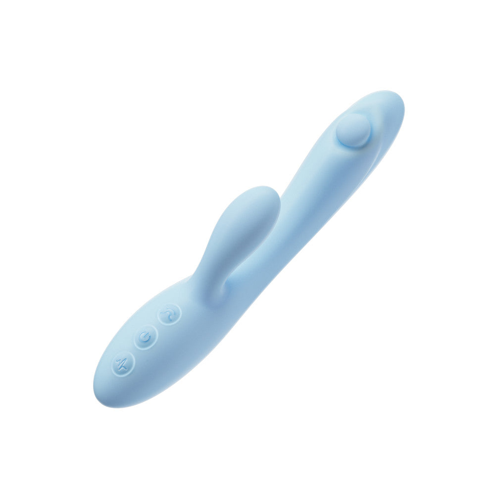 Play With Me By Blush® | Moondust Magic - 8 Inch G Spot Clitoral Rabbit Vibrator - 10 Dual Vibration Modes - Soft Silicone - Blue、mySite、bottomscart