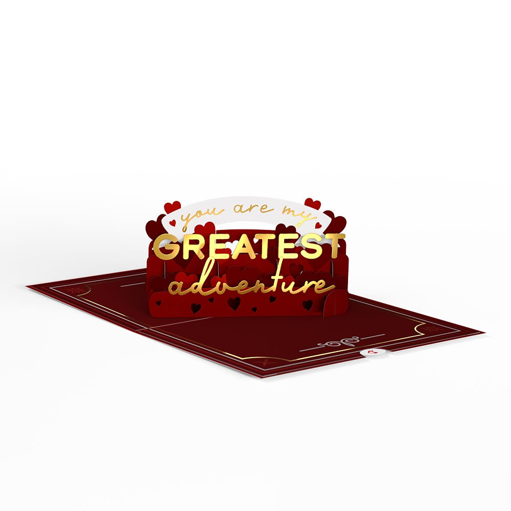 My Husband, My Greatest Adventure Pop-Up Card、mySite、solidvoid