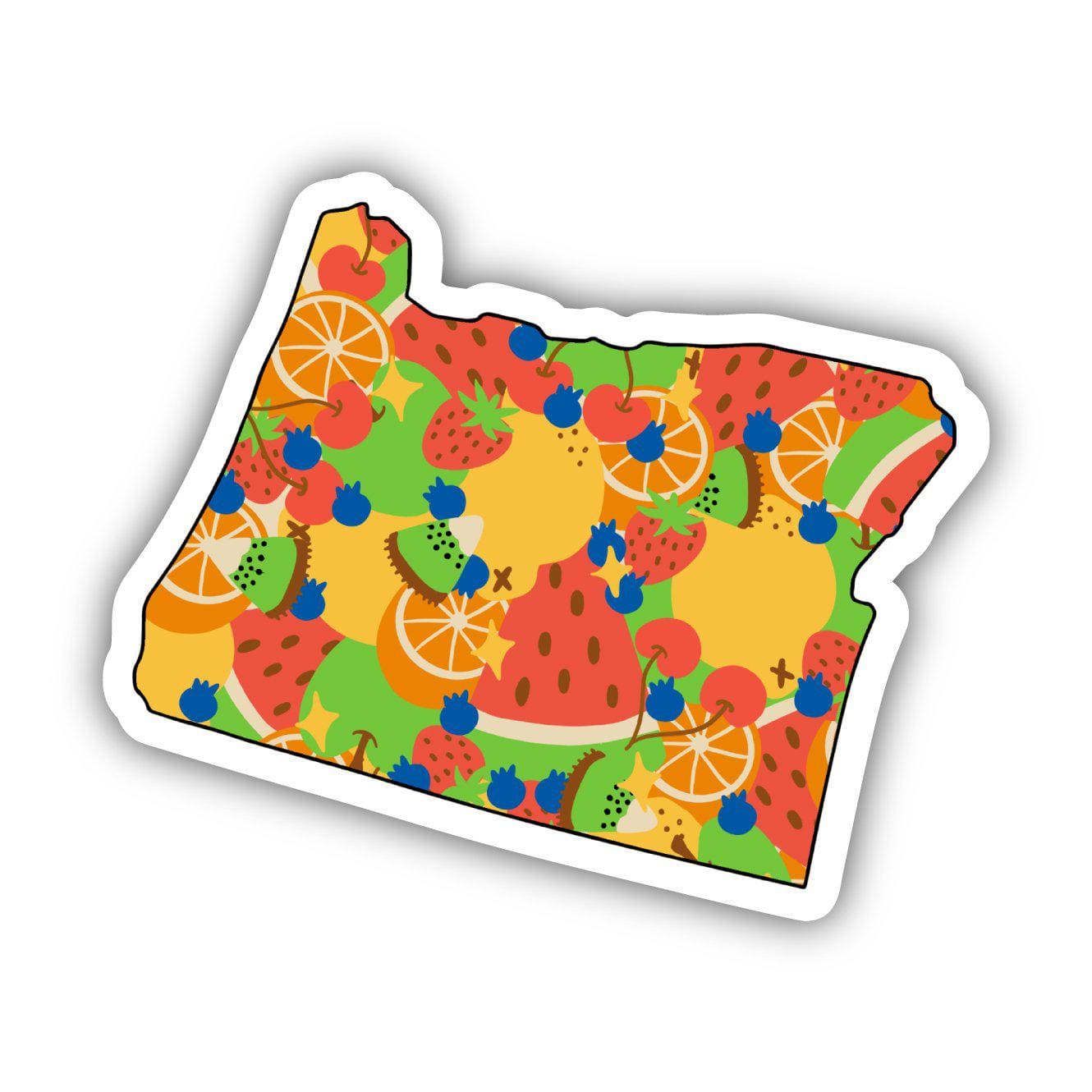  Oregon Fruit Pattern Sticker、mySite、ghnorth