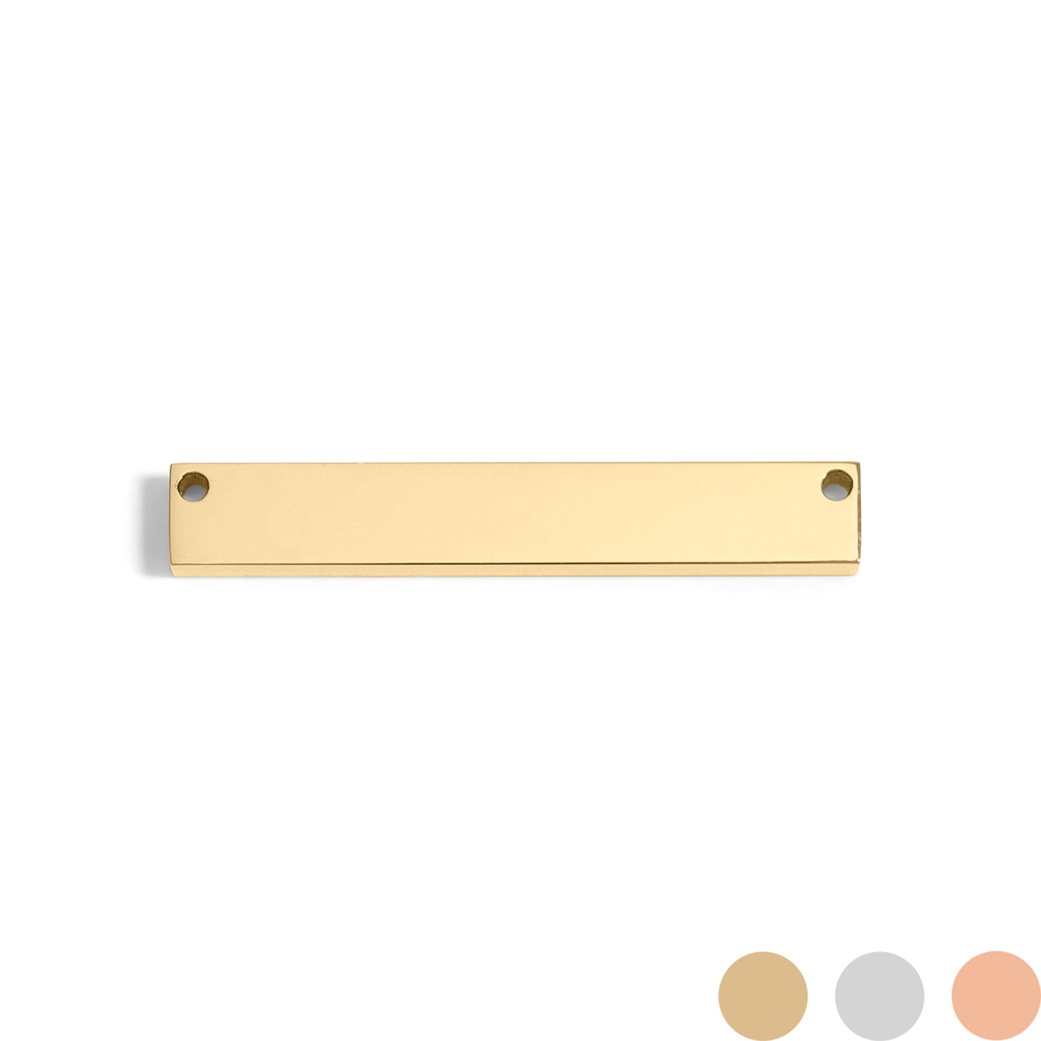 18K Gold PVD Stainless Steel Blank Bar Pendant / SBB0072、mySite、dreamappss