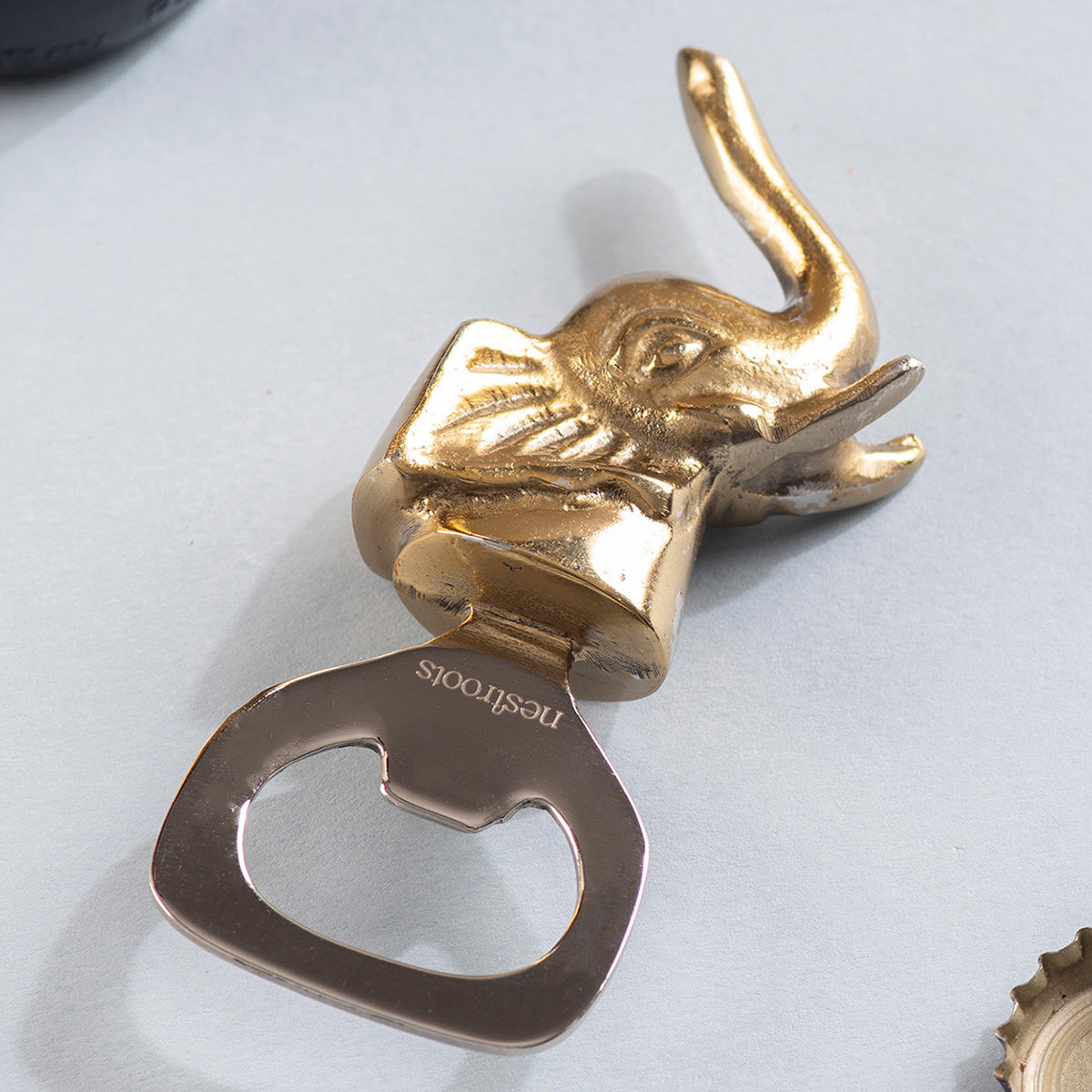 Stainless Steel Bottle Opener | Elephant Shape | Gold、mySite、camillekostekn