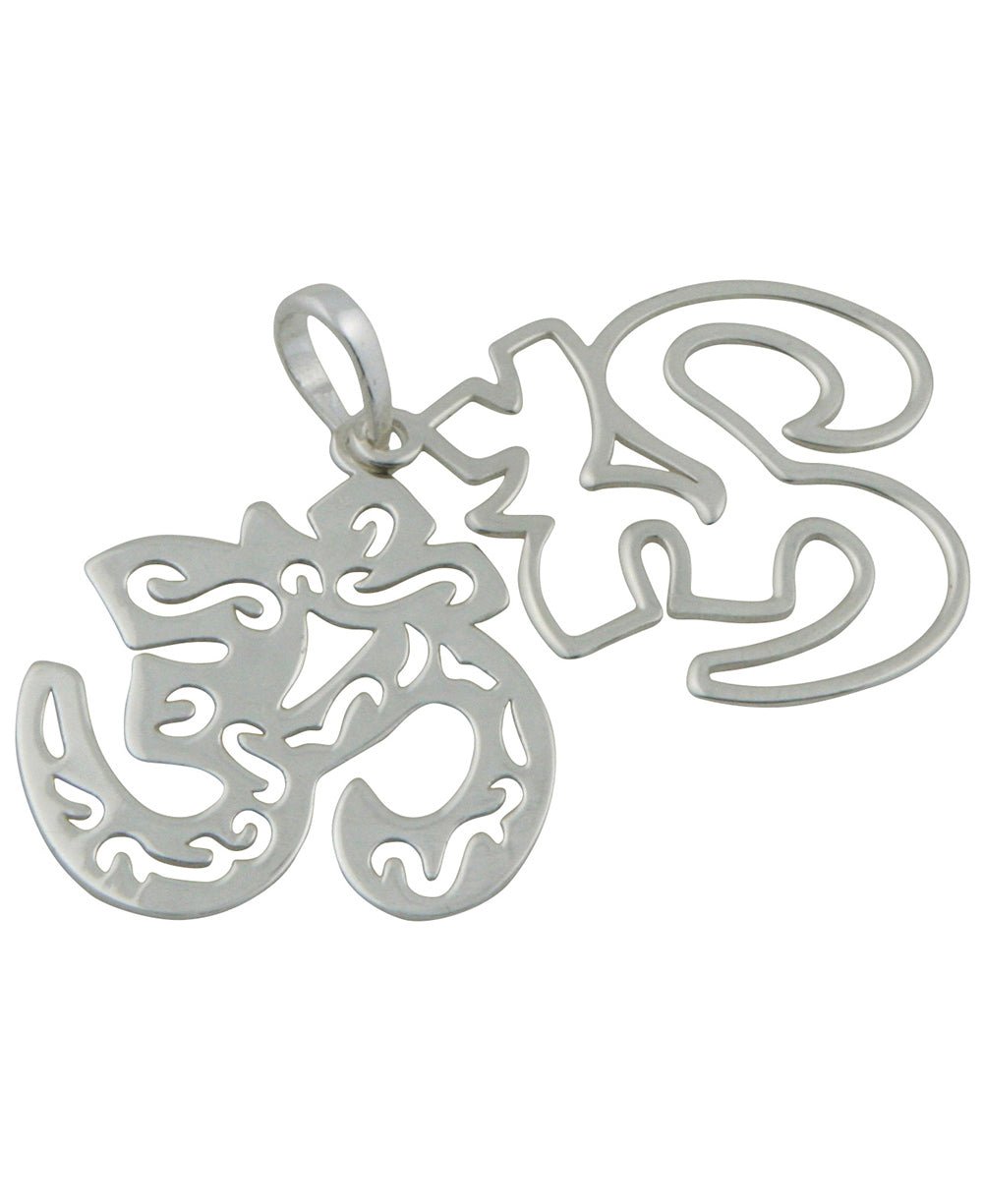 Silver Om Pendant in Layered Style、mySite、topwebapps