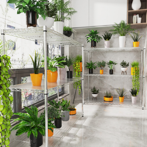 3 Tier Wire Shelving Unit, 1050 LBS NSF Height Adjustable Metal Garage Storage Shelves, Heavy Duty Storage Wire Rack Metal Shelves - Black、、casual