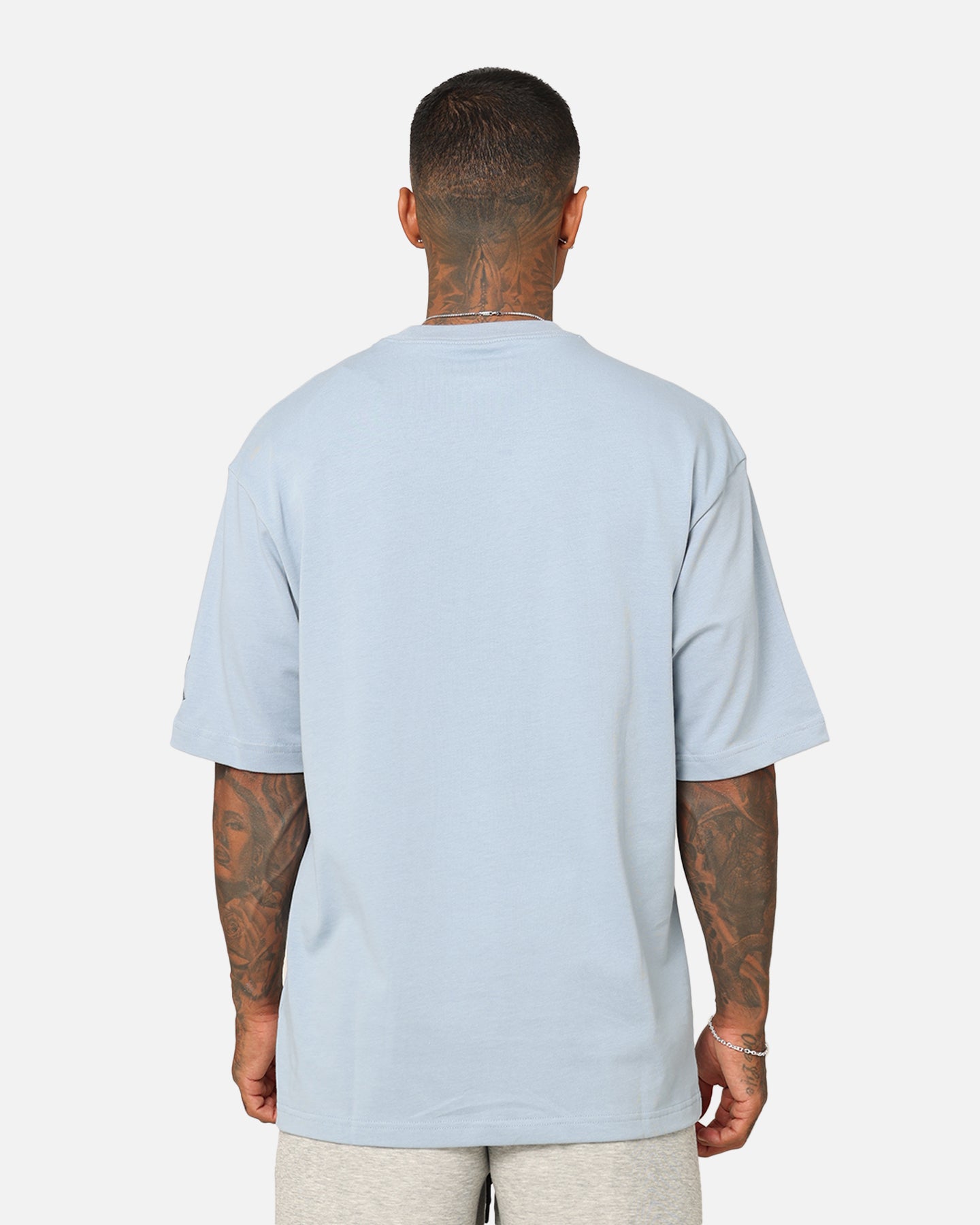 Jordan Brand Sneaker Patch Crew T-Shirt Blue Grey、mySite、zt4zffjzw