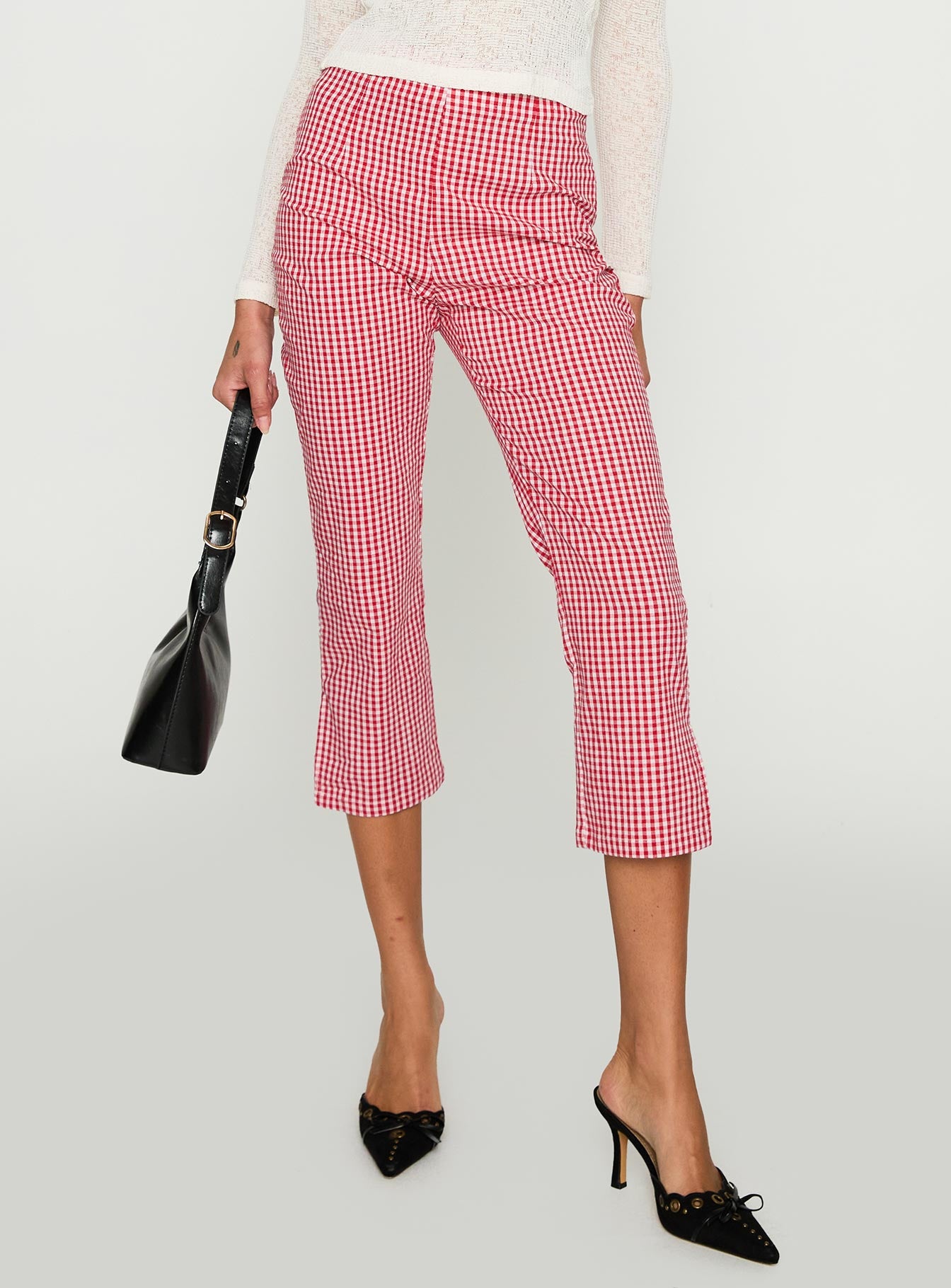 Mignonette Capri Pant Red Gingham、mySite、solidvoid
