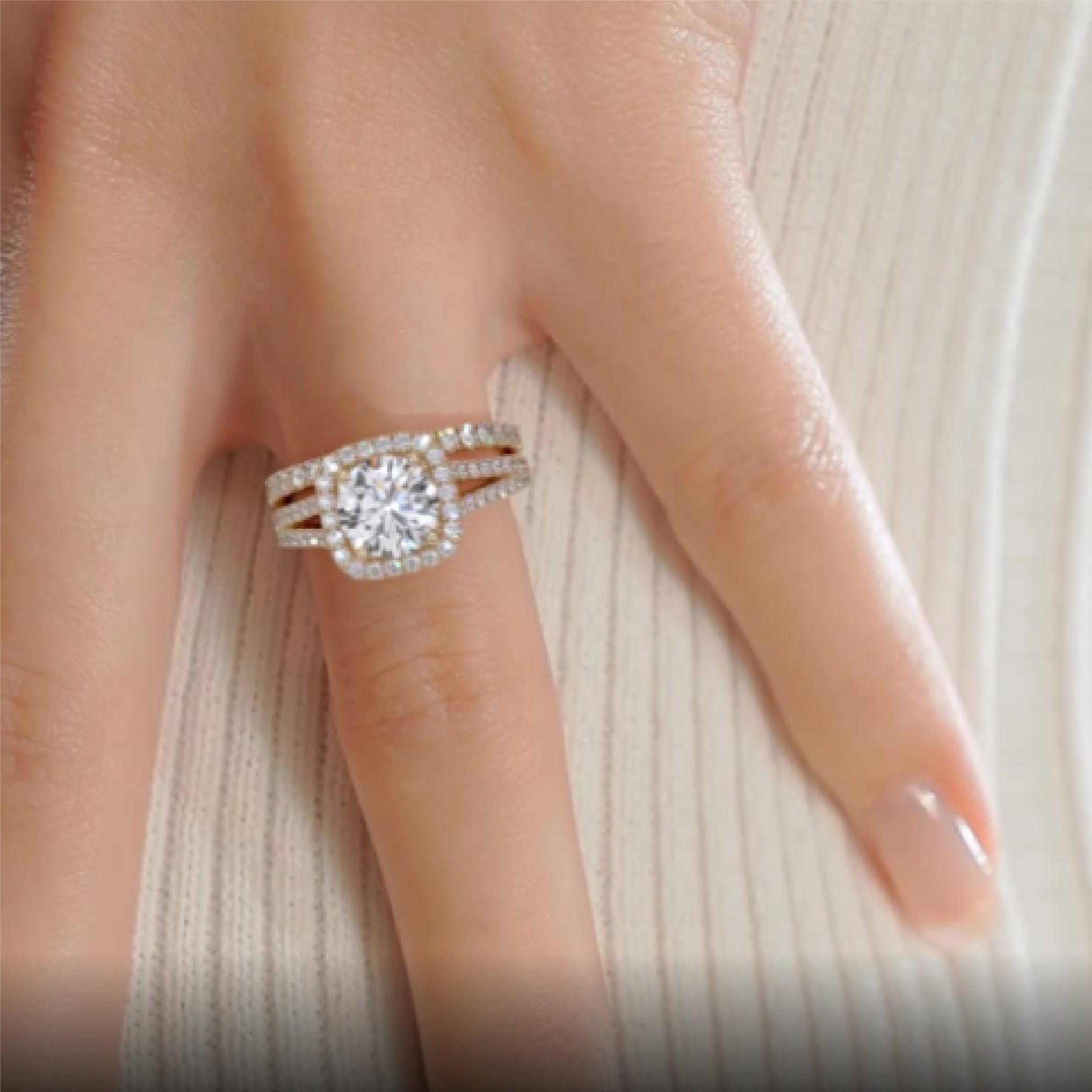 Grace Lab Grown Diamond Bridal Set -18K Yellow Gold、mySite、hinf8tx79