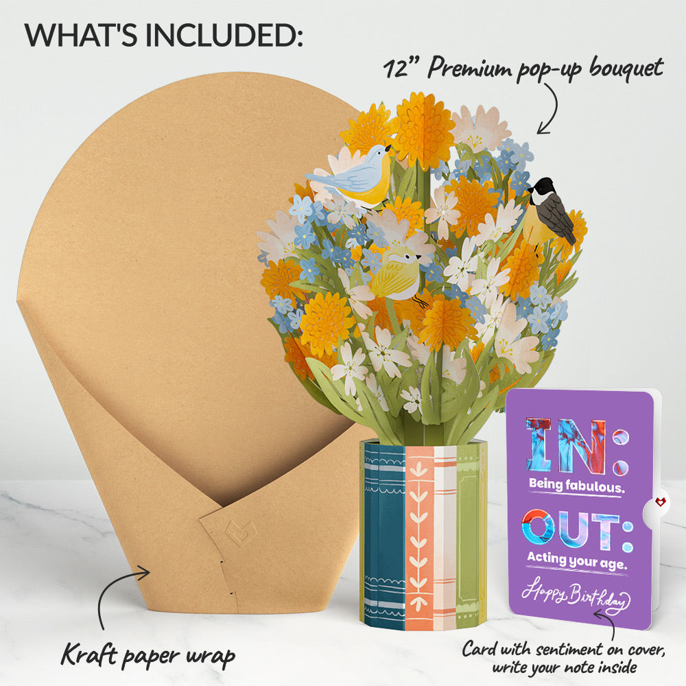 Spring Joy Birthday Bouquet and IN & OUT Sentiment Set、mySite、solidvoid