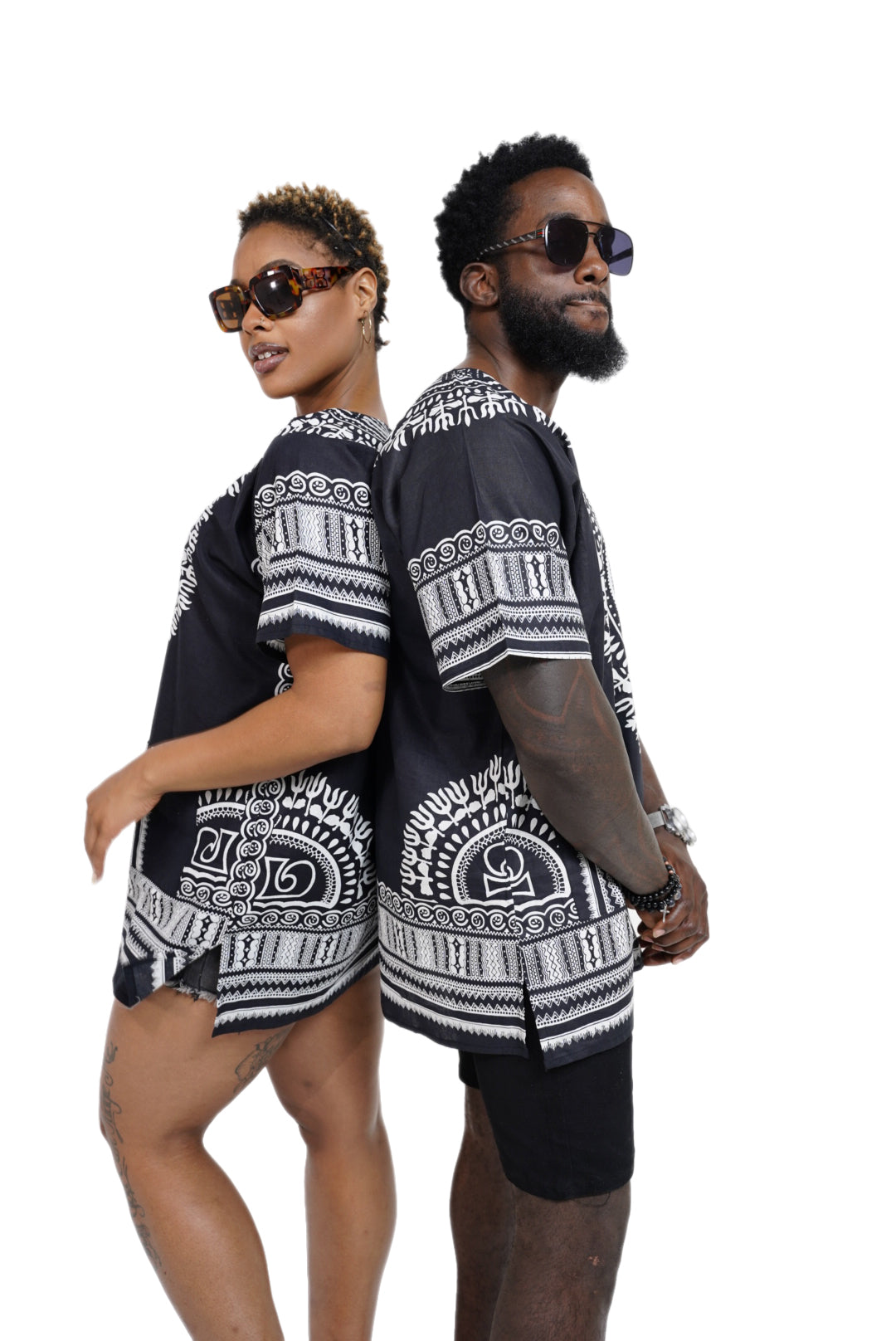 Dupsie's African Print Unisex Dashiki Shirt Suitable for Festivals, Concerts, Cruises, Outdoor Events DP3578、mySite、solidvoid