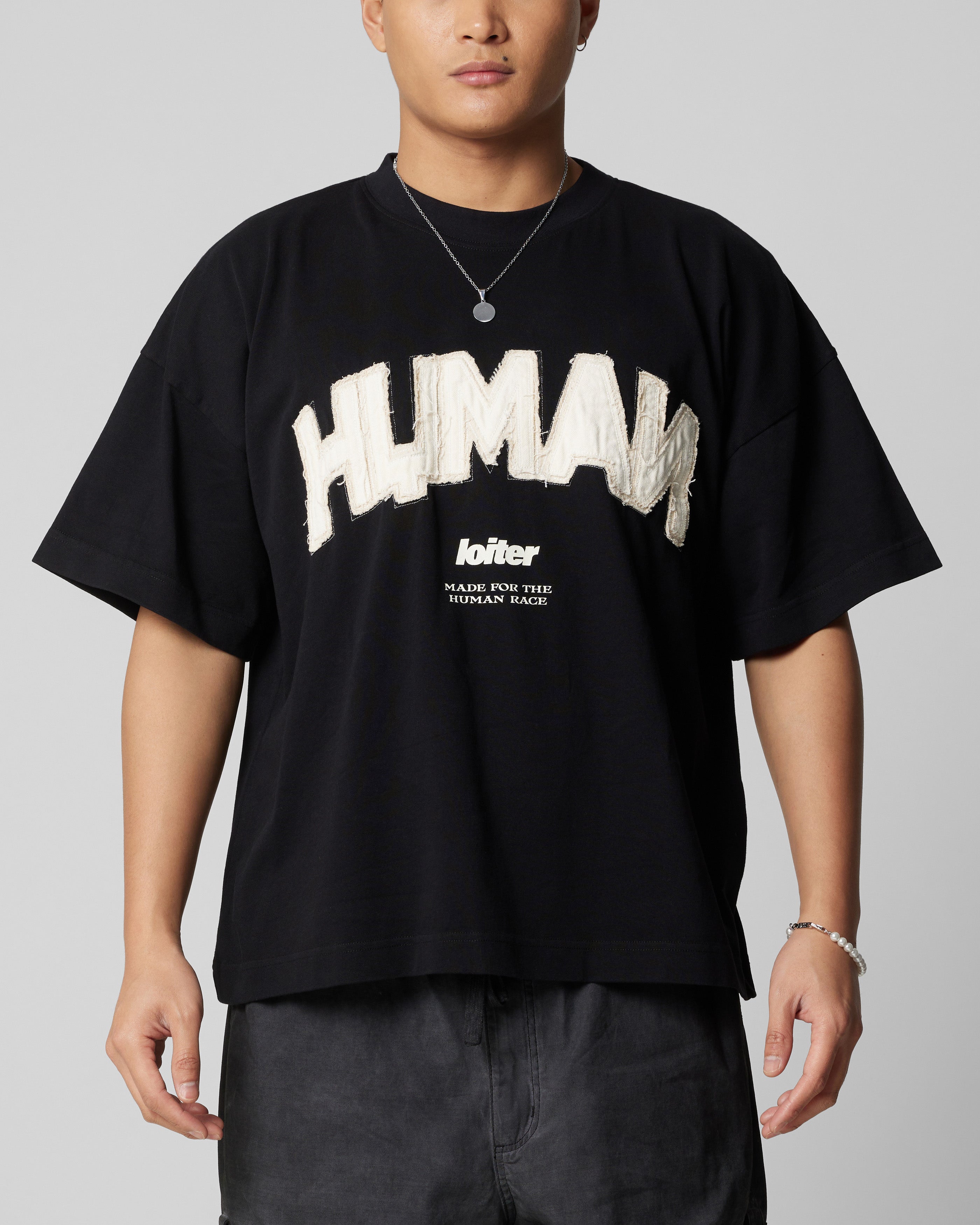 Loiter Human Box T-Shirt Black、mySite、zt4zffjzw