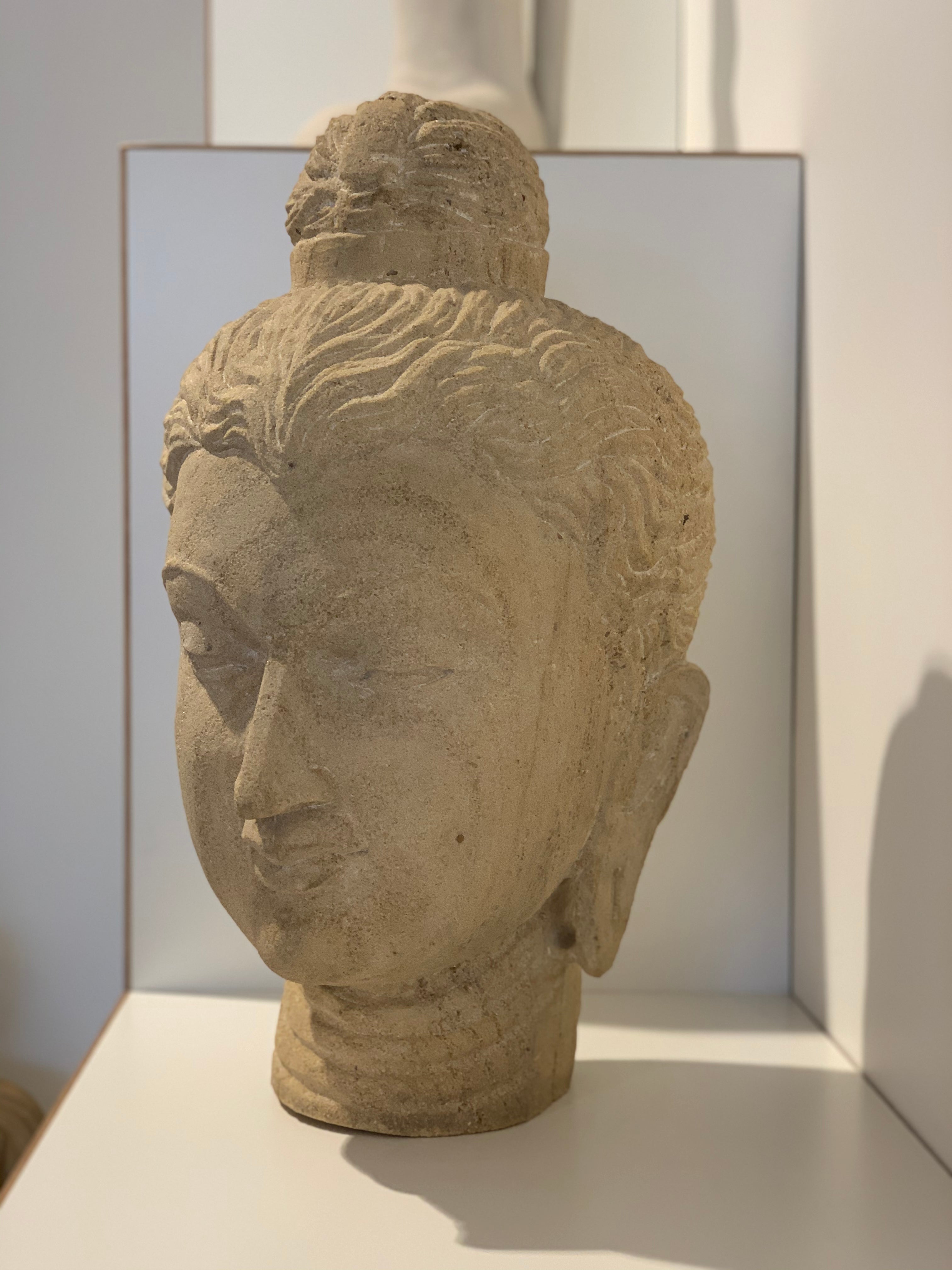 Buddha Head - Sandstone (50cm)、mySite、topwebapps