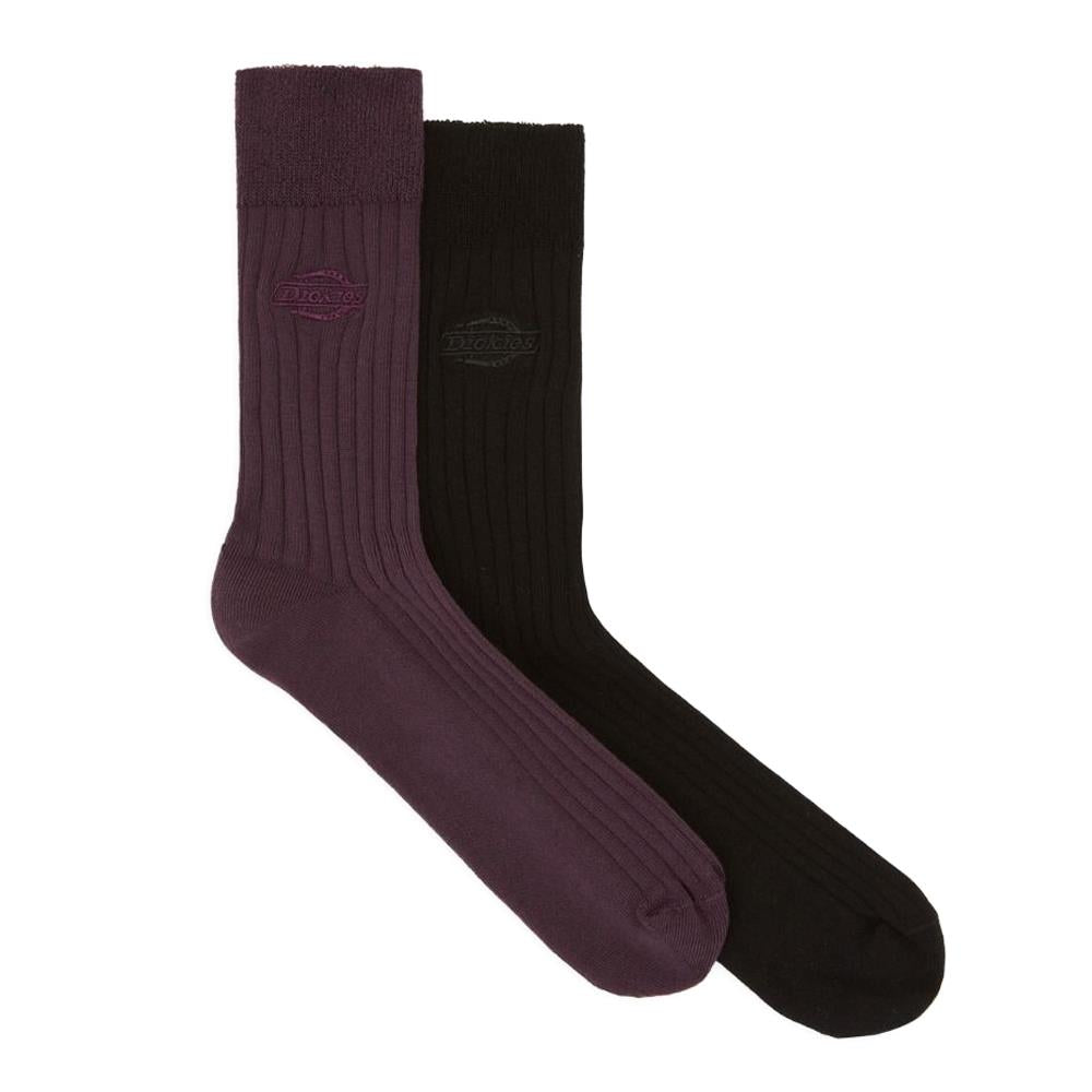  Dickies Rib Socks 2-Pack - Plum Perfect、mySite、merchandisen