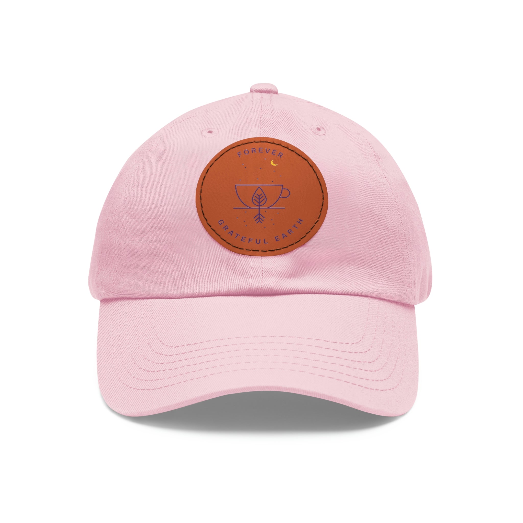 Dad Hat with Leather Patch (Round)、mySite、gigharbornorthrealestate