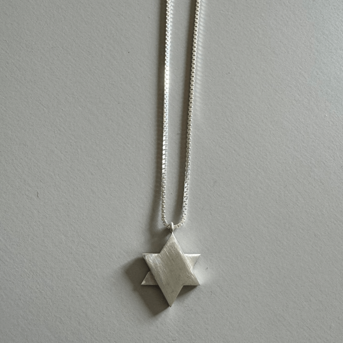 Geometric Star of David Necklace - Sterling Silver or Gold-Plated、mySite、topwebapps