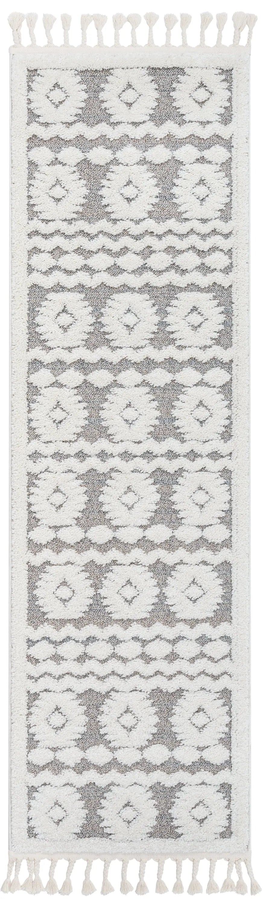 Addison Tribal Moroccan Diamond Pattern Beige High-Low Textured Rug、mySite、gigharbornorthrealestate