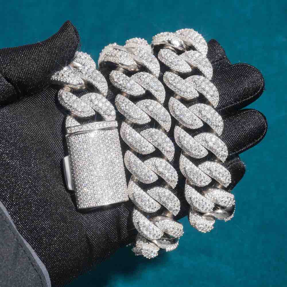 23MM Iced Out Diamond Prong Cuban Link Chain 14K Gold、mySite、hinf8tx79