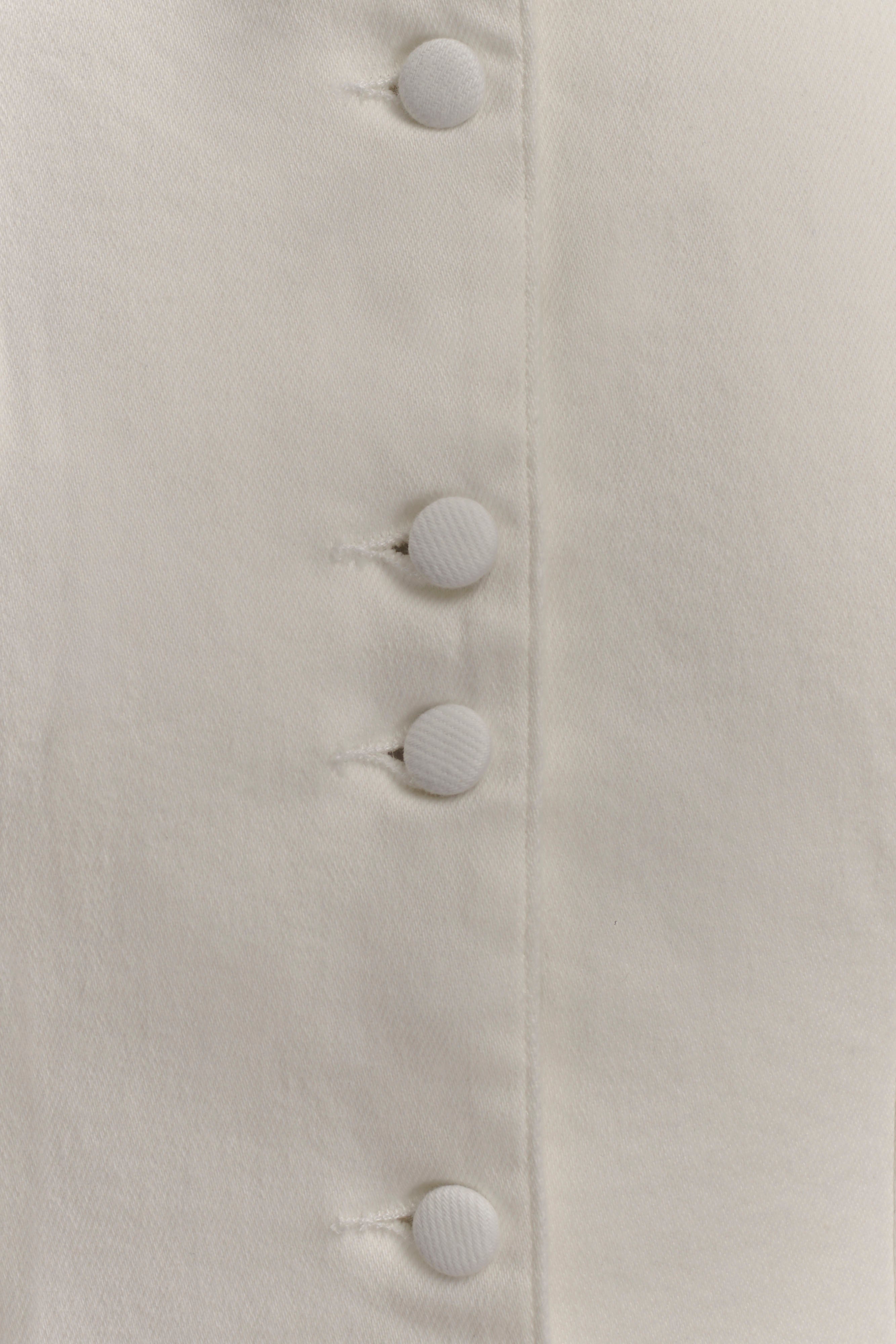 Reyna Denim Midi Dress - White、mySite、solidvoid